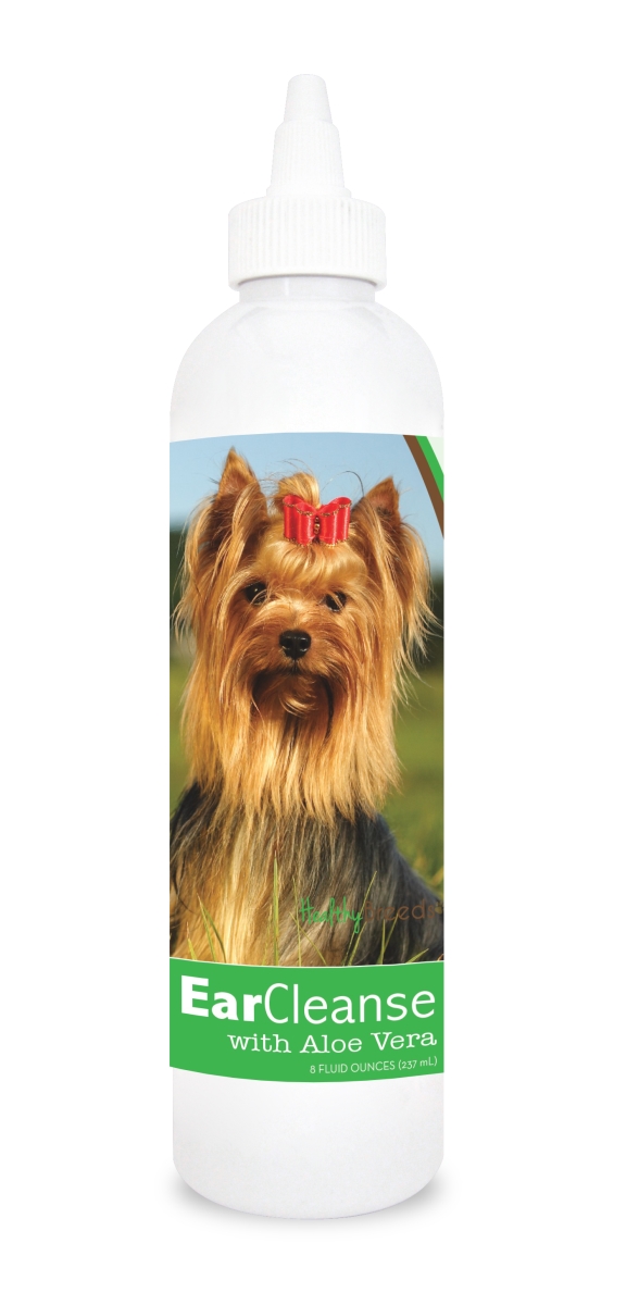 Picture of Healthy Breeds 840235116790 8 oz Yorkshire Terrier Ear Cleanse with Aloe Vera Cucumber Melon