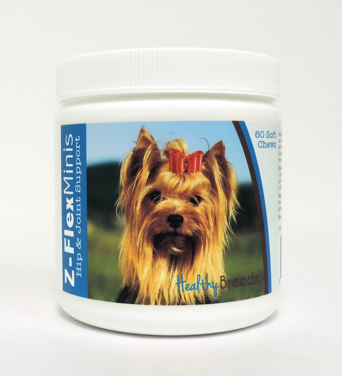 Picture of Healthy Breeds 840235117025 Yorkshire Terrier Z-Flex Minis Hip & Joint Support Soft Chews&#44; 60 Count