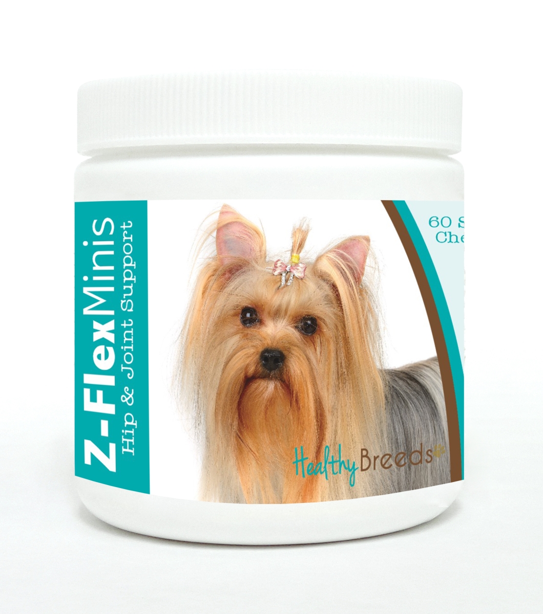 Picture of Healthy Breeds 840235117032 Yorkshire Terrier Z-Flex Minis Hip & Joint Support Soft Chews&#44; 60 Count