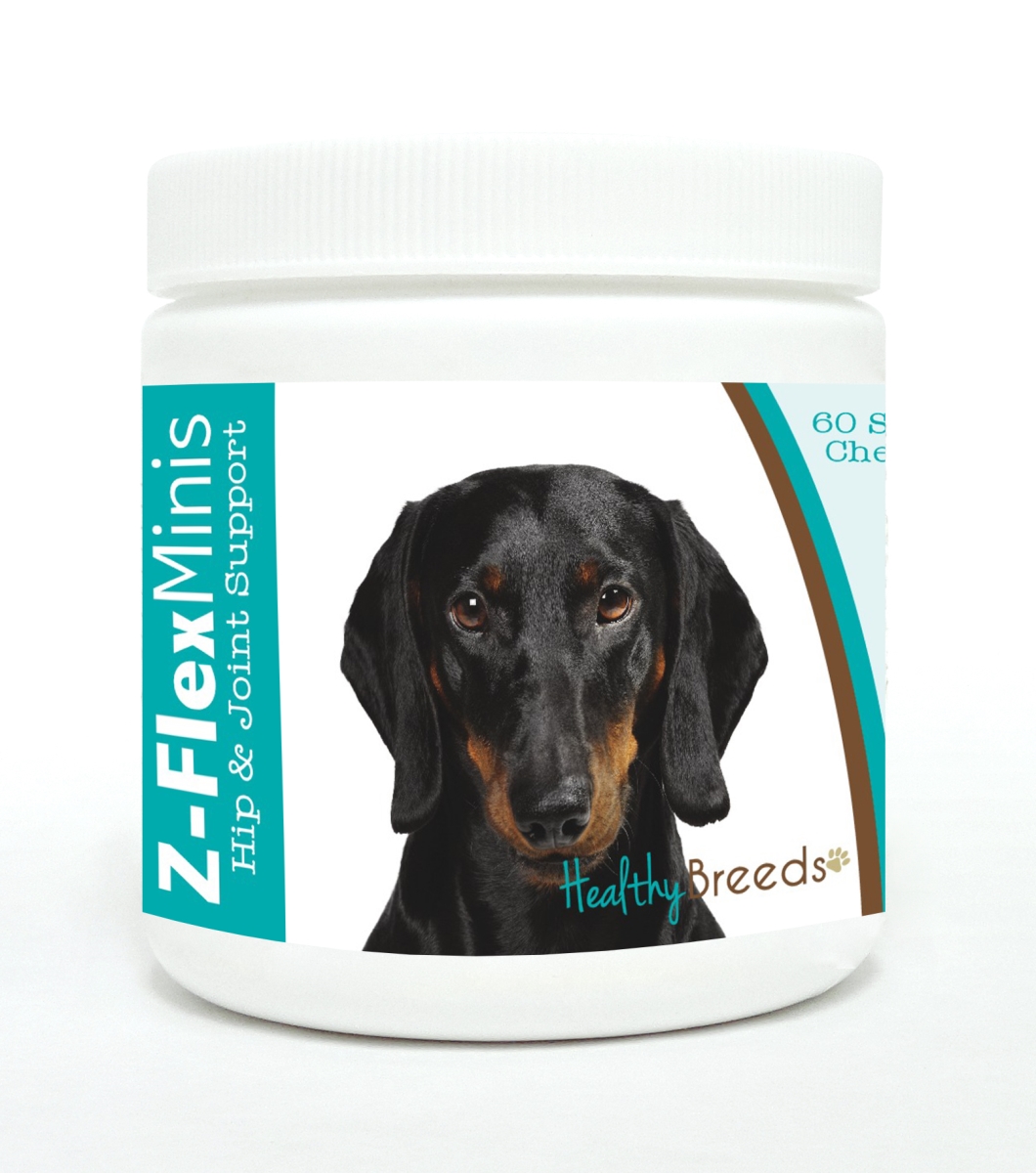 Picture of Healthy Breeds 840235117193 Dachshund Z-Flex Minis Hip & Joint Support Soft Chews&#44; 60 Count