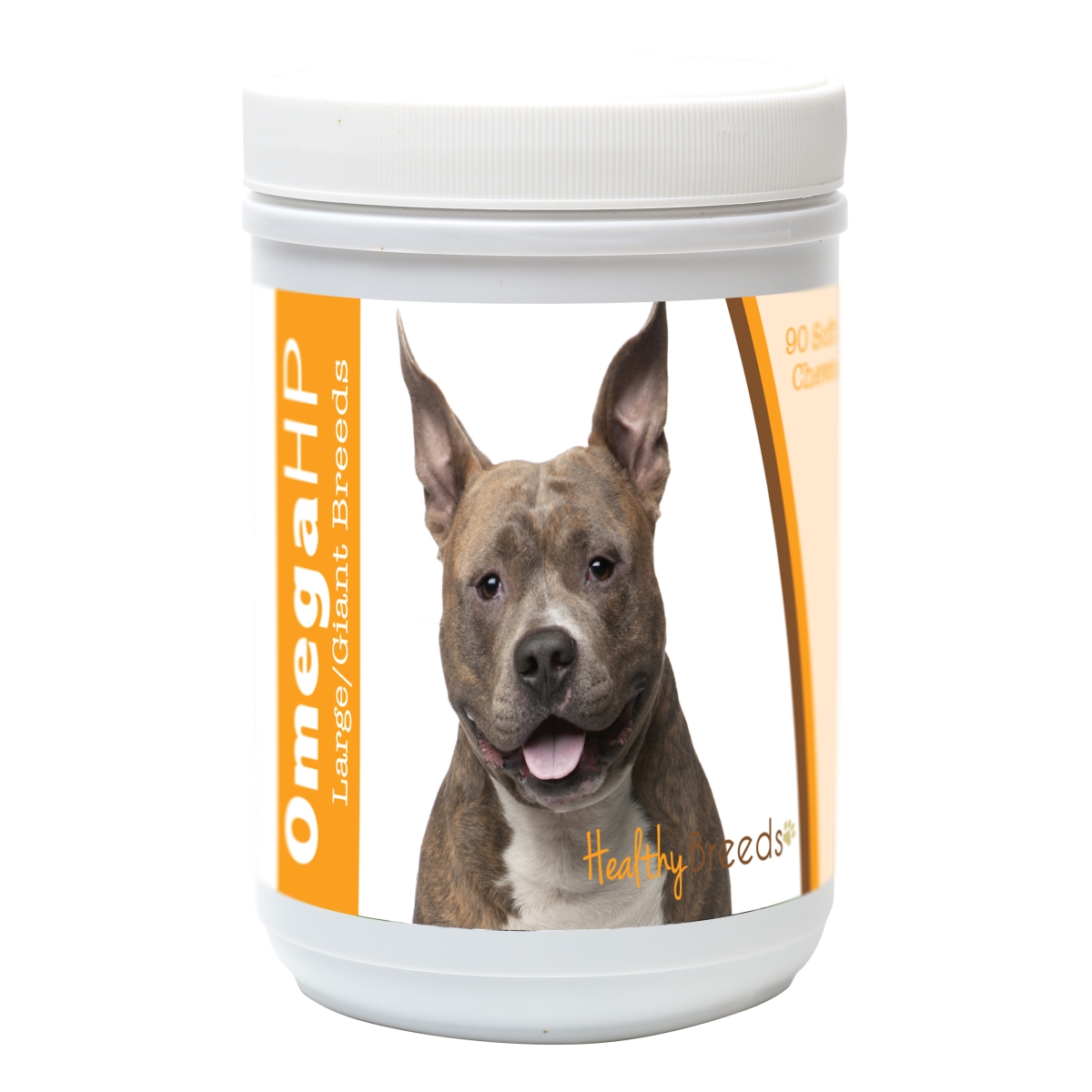 840235100904 American Staffordshire Terrier Omega HP Fatty Acid Skin & Coat Support Soft Chews, 90 Count