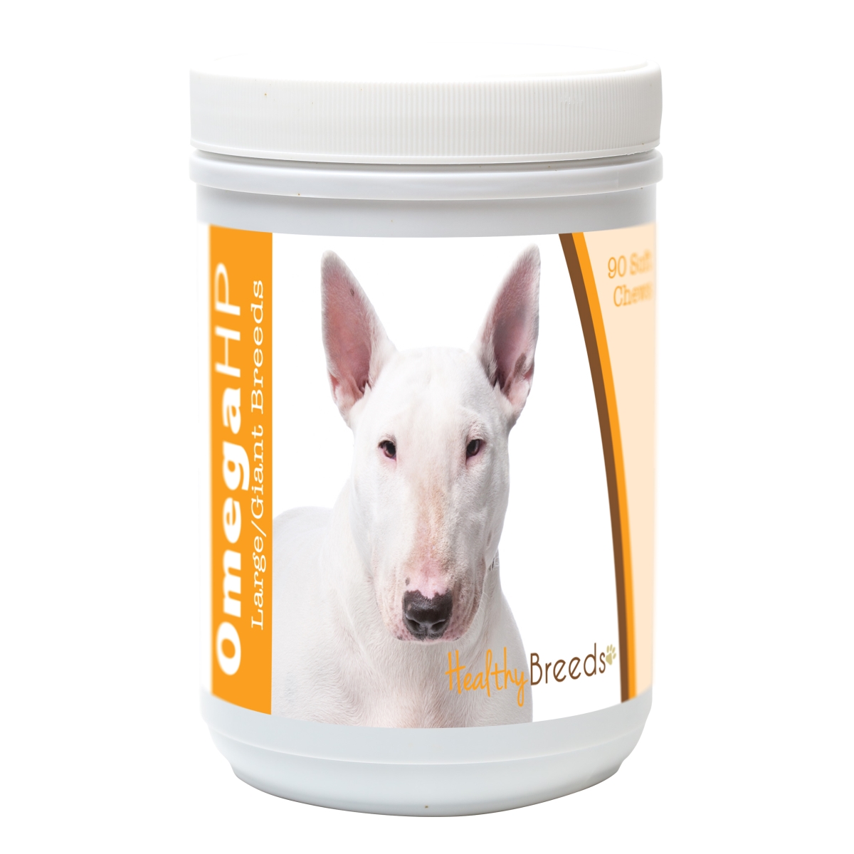 Healthy Breeds 840235103851 Bull Terrier Omega HP Fatty Acid Skin & Coat Support Soft Chews; 90 Count
