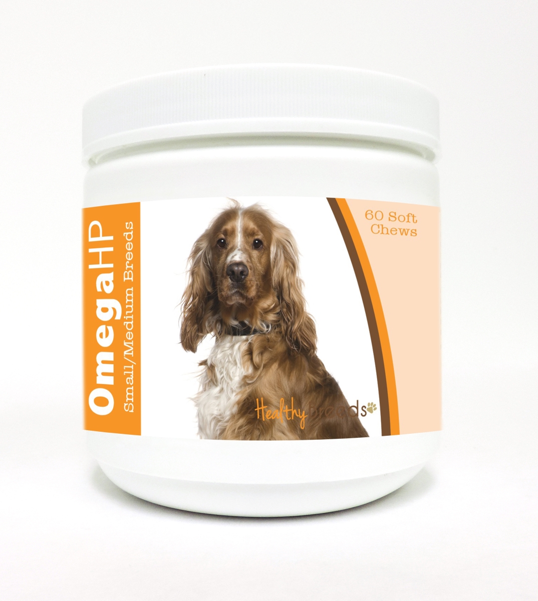 Picture of Healthy Breeds 840235106562 English Cocker Spaniel Omega HP Fatty Acid Skin & Coat Support Soft Chews, 60 Count