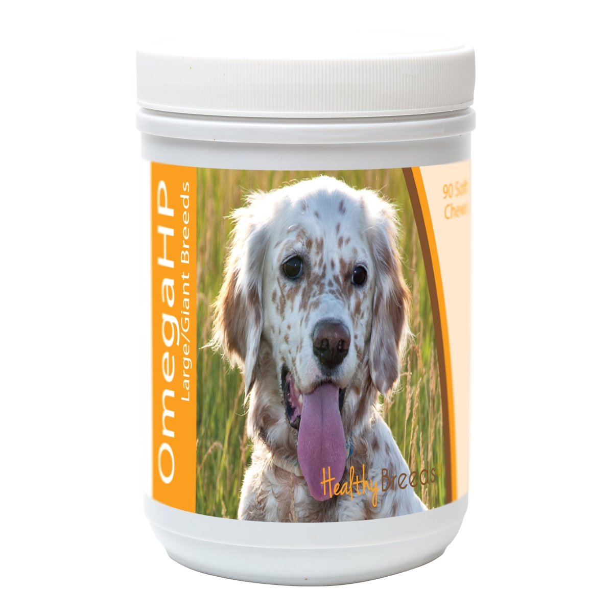 840235106692 English Setter Omega HP Fatty Acid Skin & Coat Support Soft Chews, 90 Count