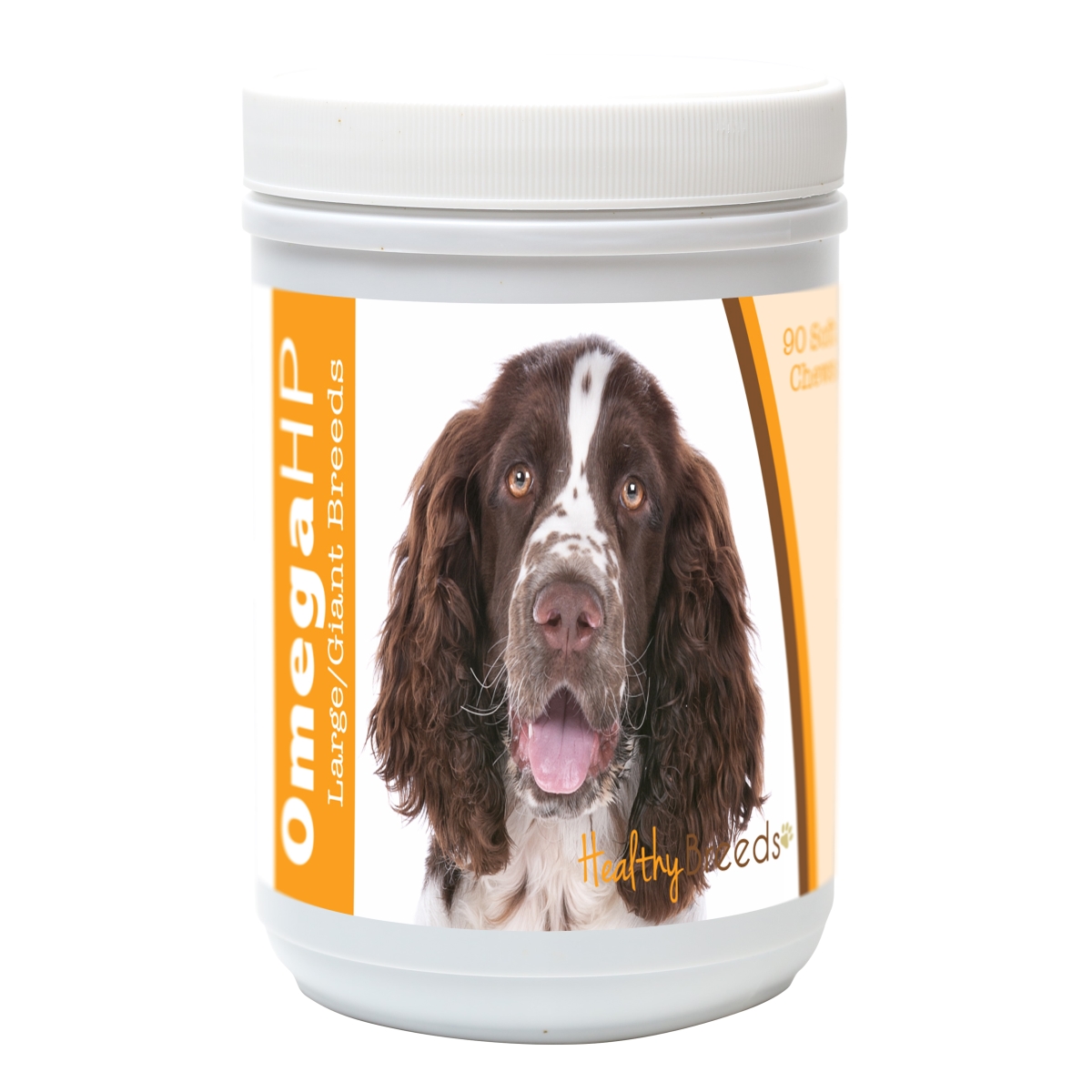 840235106845 English Springer Spaniel Omega HP Fatty Acid Skin & Coat Support Soft Chews, 90 Count