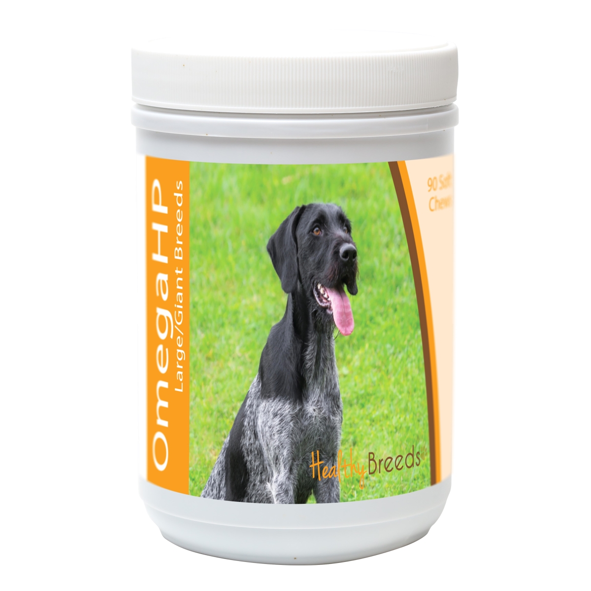 840235107583 German Wirehaired Pointer Omega HP Fatty Acid Skin & Coat Support Soft Chews, 90 Count