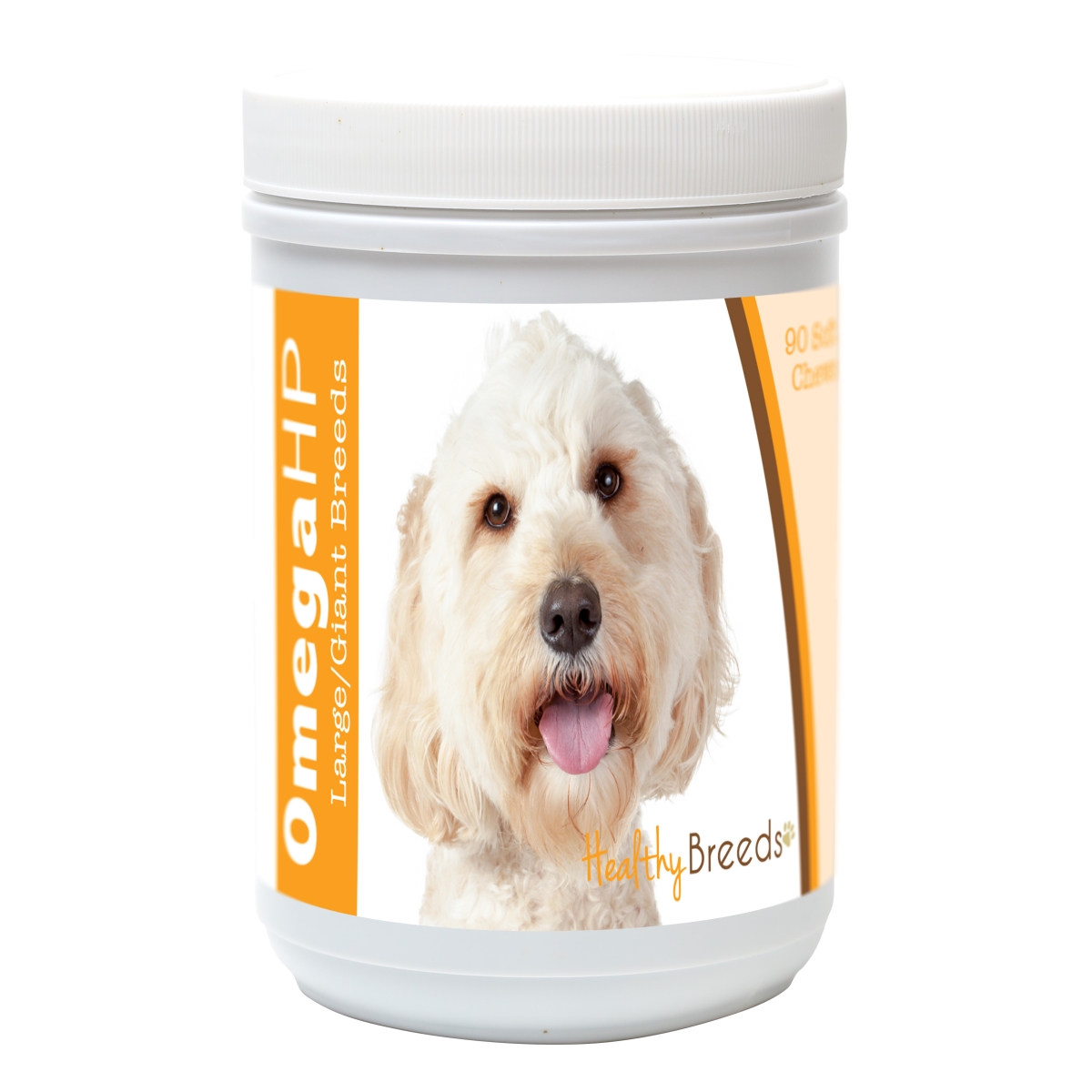 Labradoodle Omega HP Fatty Acid Skin & Coat Support Soft Chews - White - 90 Count