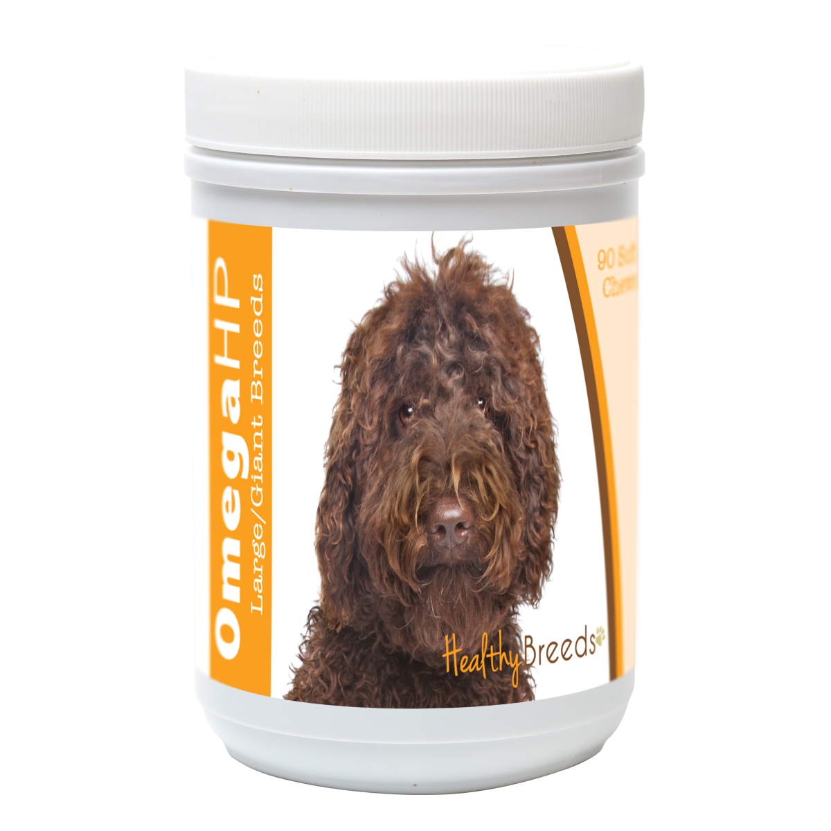 Labradoodle Omega HP Fatty Acid Skin & Coat Support Soft Chews - Drak Brown - 90 Count