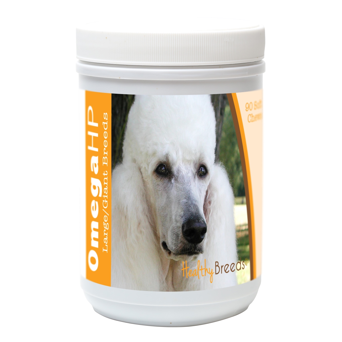 Poodle Omega HP Fatty Acid Skin & Coat Support Soft Chews, 90 Count - White