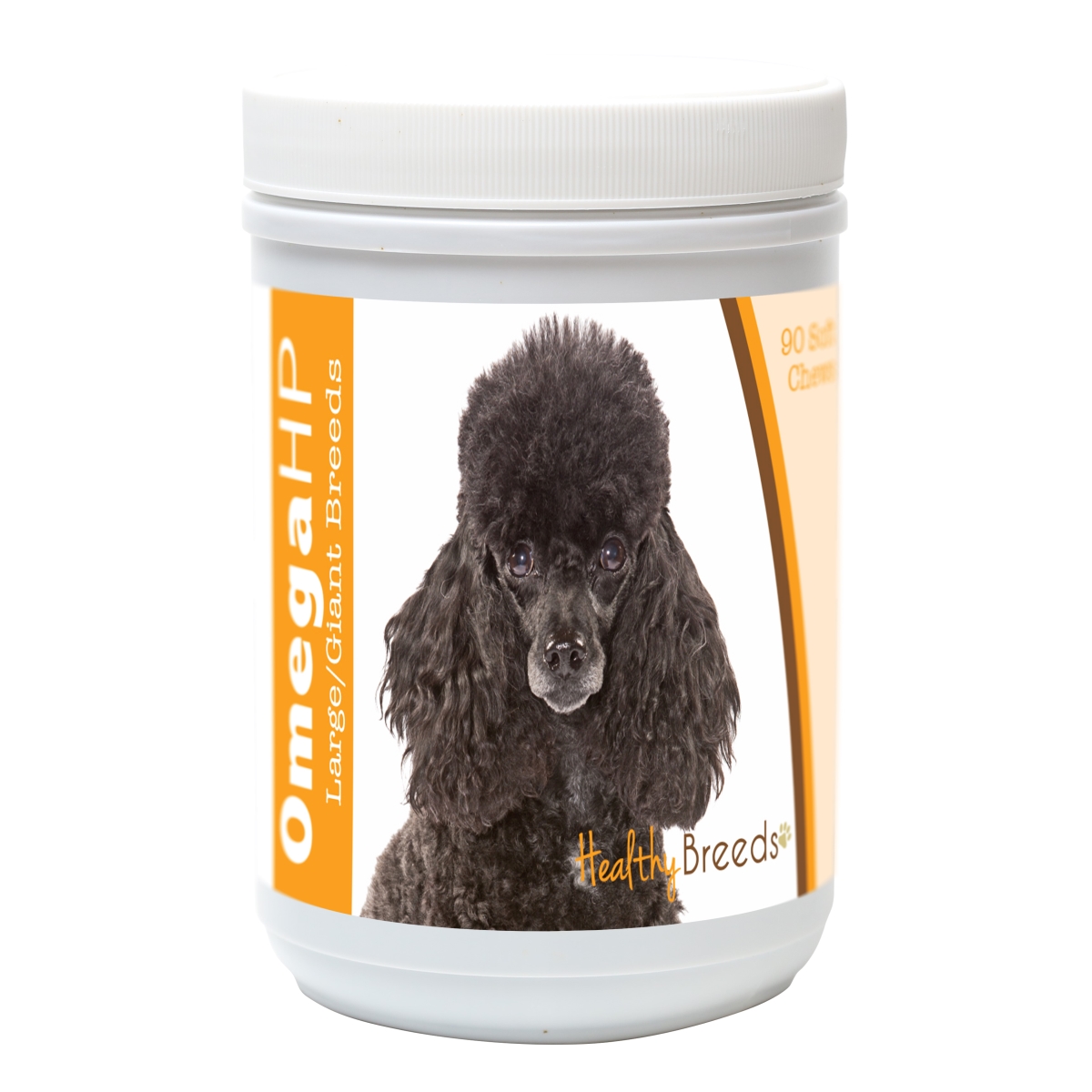 840235112297 Poodle Omega HP Fatty Acid Skin & Coat Support Soft Chews, 90 Count - Black