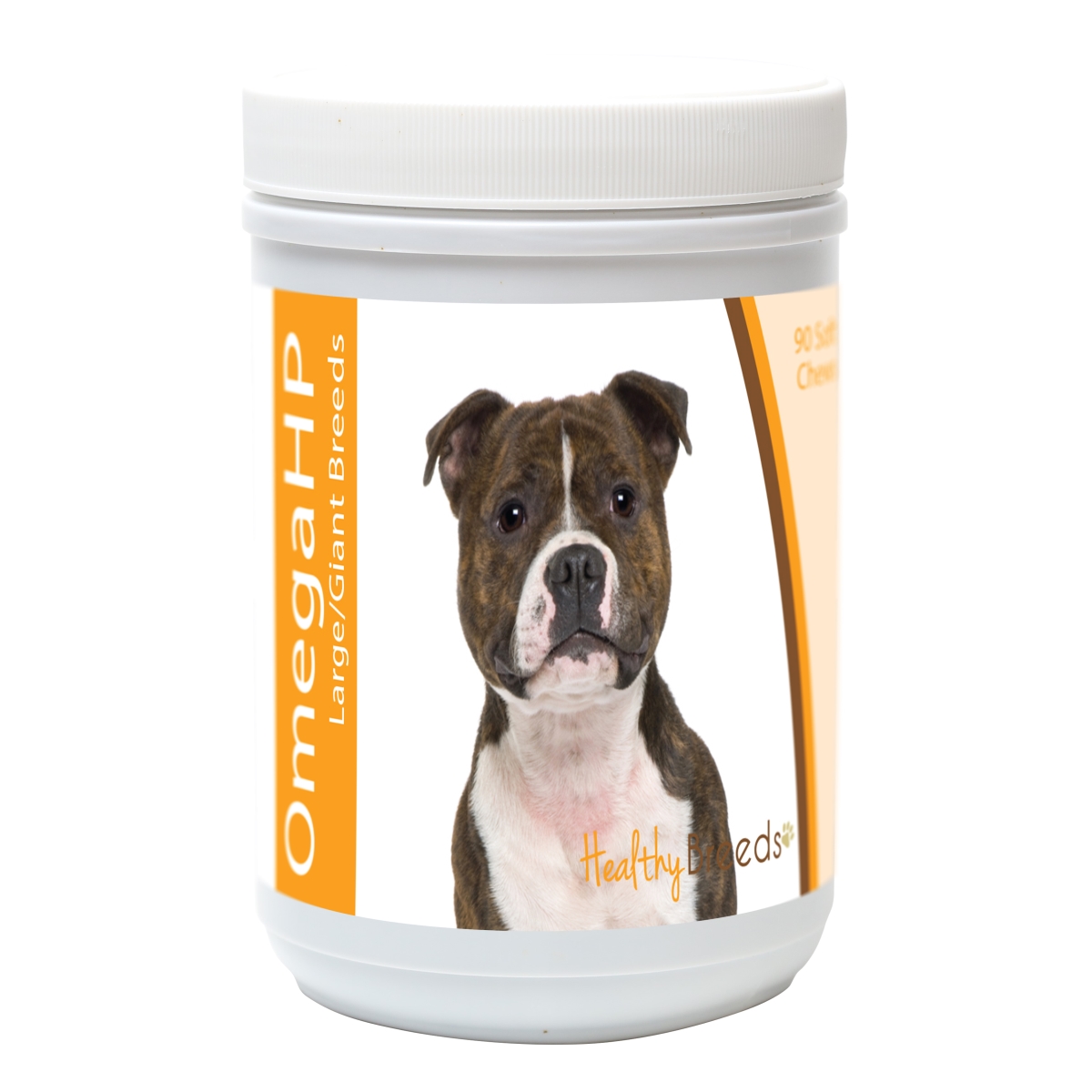 840235115205 Staffordshire Bull Terrier Omega HP Fatty Acid Skin & Coat Support Soft Chews, 90 Count