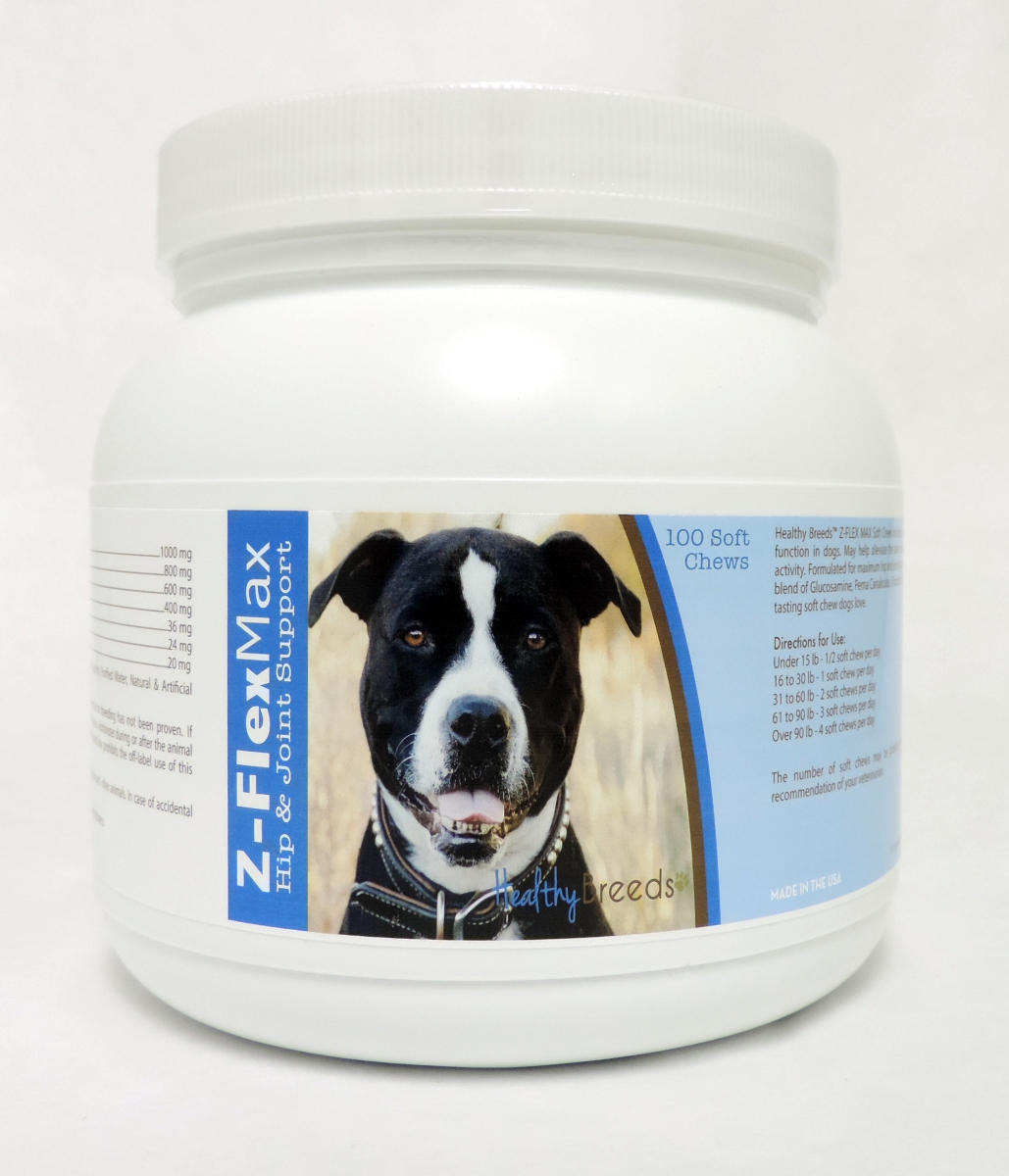 Picture of Healthy Breeds 840235117810 Pit Bull Z-Flex Max Hip & Joint Soft Chews, 100 Count