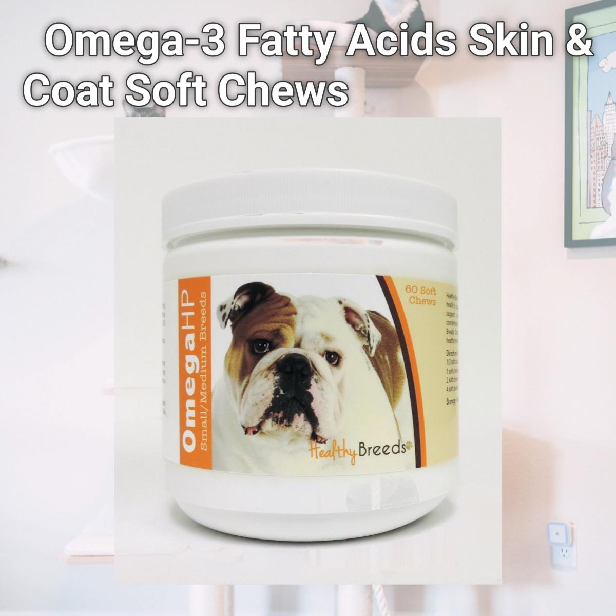 Picture of Healthy Breeds 840235104018 Omega-3 Fatty Acids Skin & Coat Soft Chews