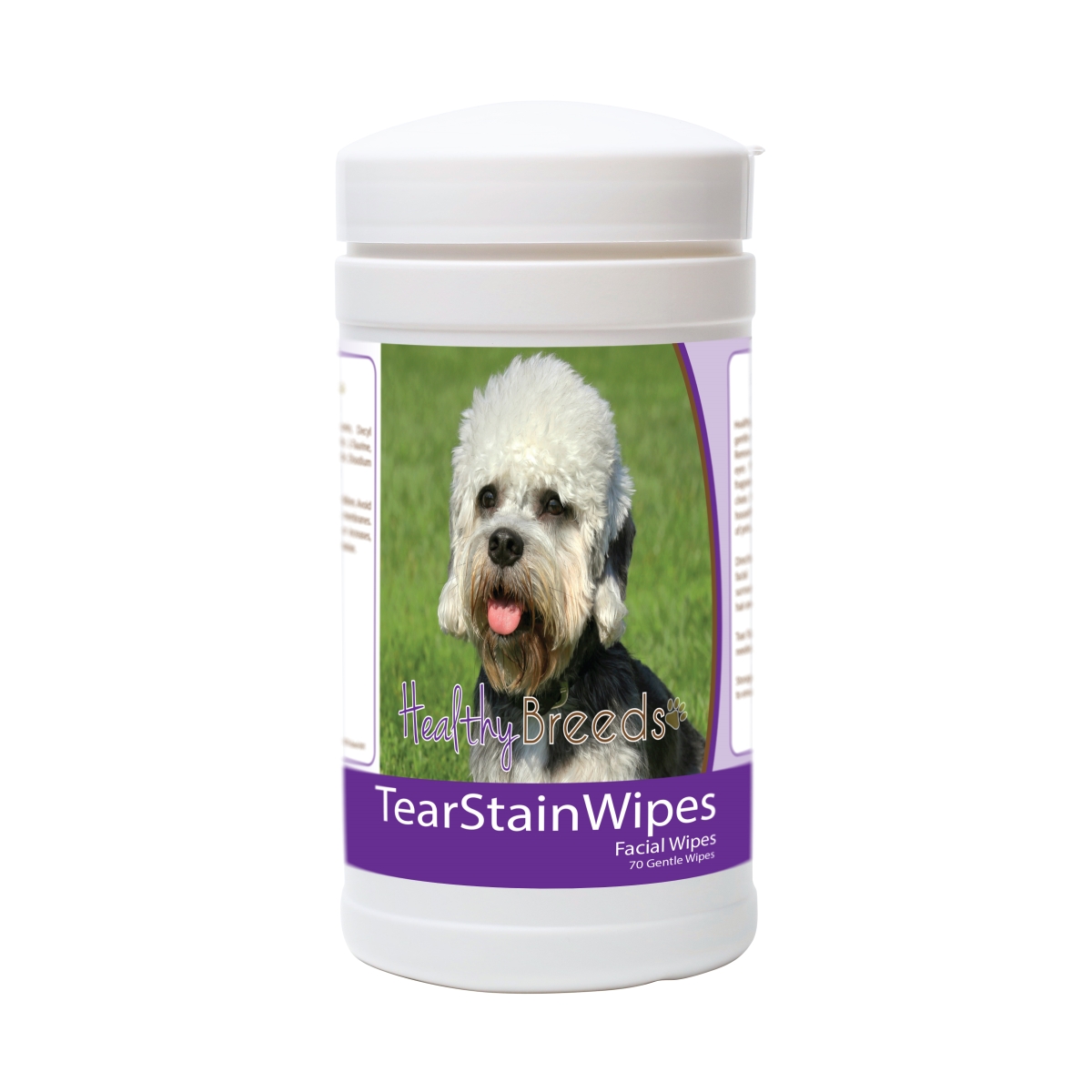 Picture of Healthy Breeds 840235172314 Dandie Dinmont Terrier Tear Stain Wipes - 70 Count
