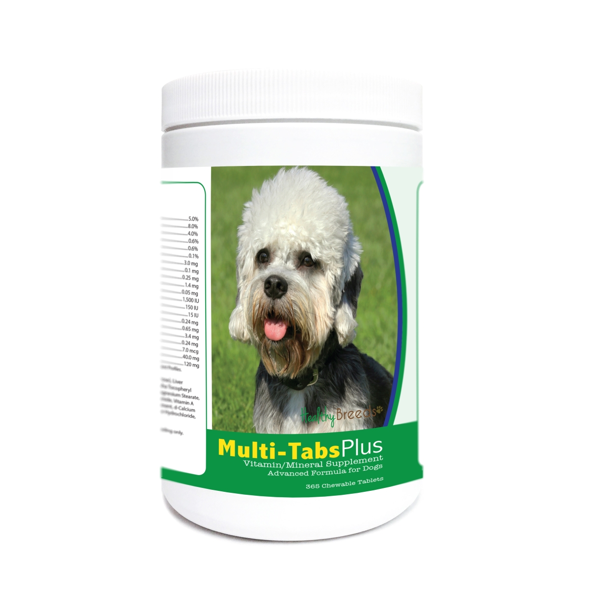 Picture of Healthy Breeds 840235172390 Dandie Dinmont Terrier Multi-Tabs Plus Chewable Tablets - 365 Count