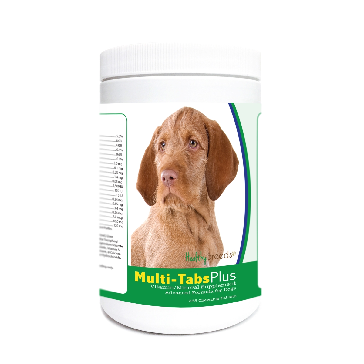 Picture of Healthy Breeds 840235172451 Wirehaired Vizsla Multi-Tabs Plus Chewable Tablets - 365 Count