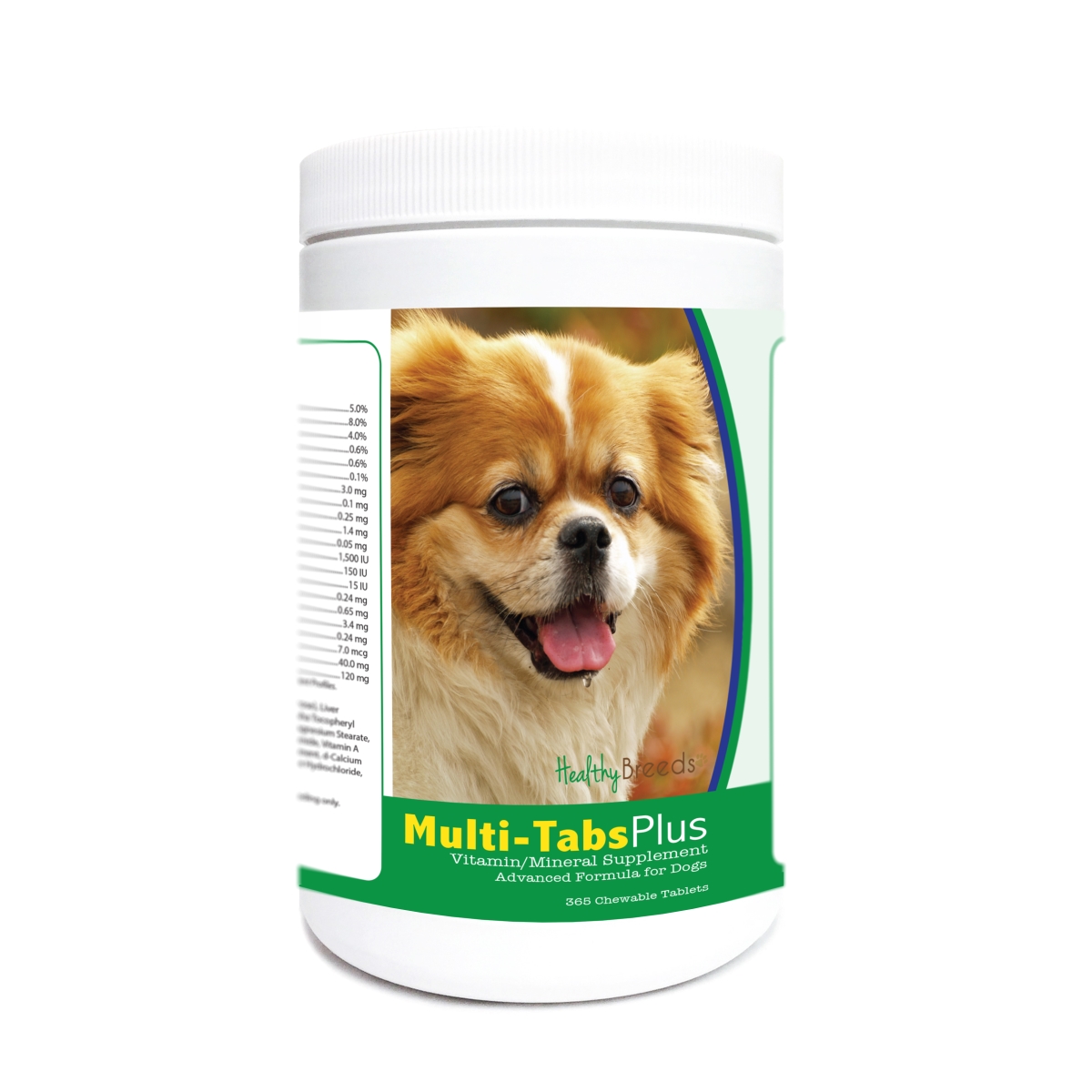 Picture of Healthy Breeds 840235172543 Tibetan Spaniel Multi-Tabs Plus Chewable Tablets - 365 Count