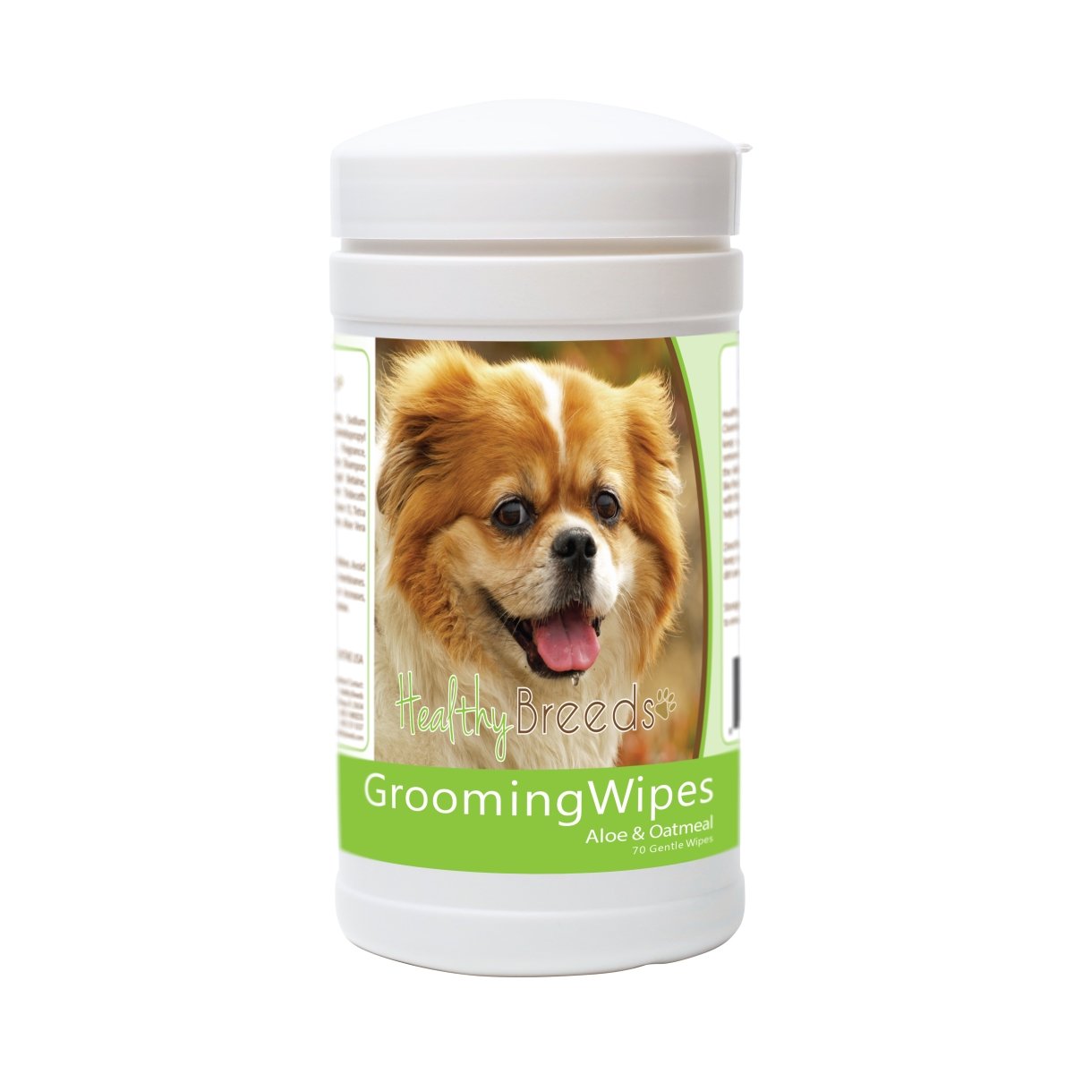 Picture of Healthy Breeds 840235172581 Tibetan Spaniel Grooming Wipes - 70 Count