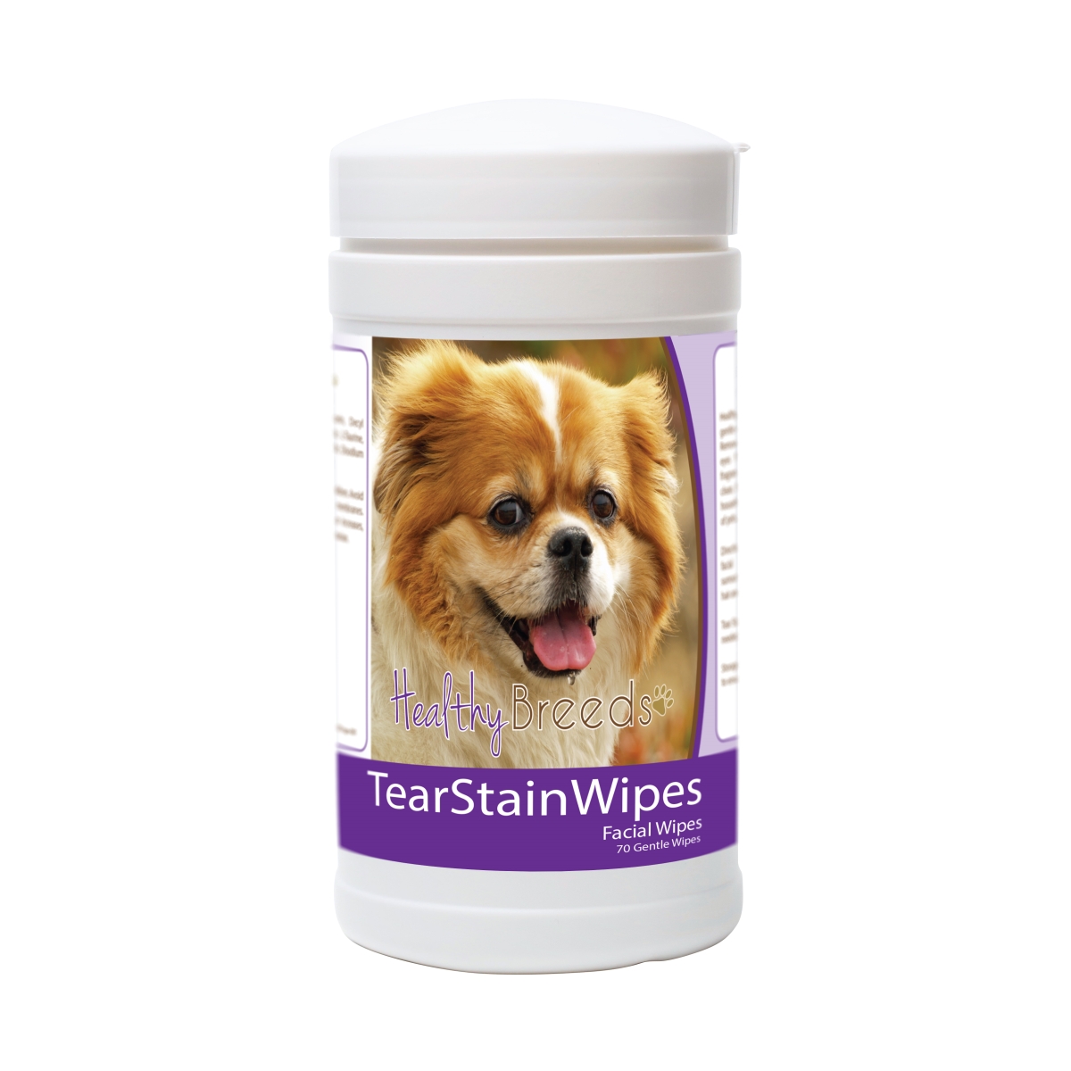 Picture of Healthy Breeds 840235172604 Tibetan Spaniel Tear Stain Wipes - 70 Count
