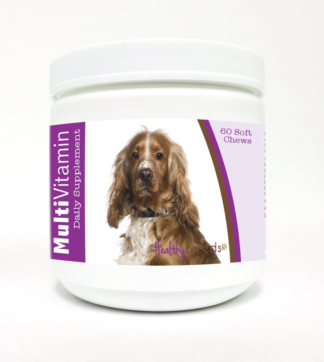 Picture of Healthy Breeds 840235106593 English Cocker Spaniel Multi-Vitamin Soft Chews - 60 Count