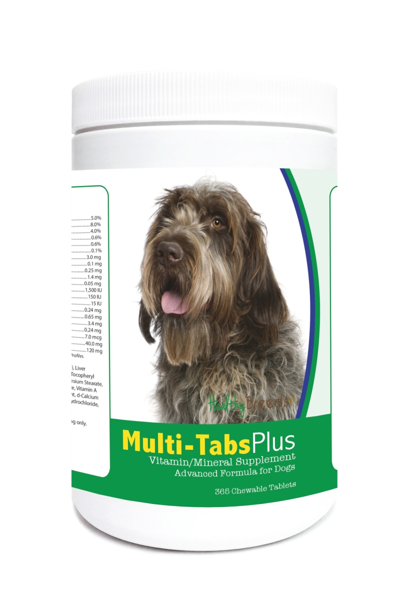 Picture of Healthy Breeds 840235122289 Wirehaired Pointing Griffon Multi-Tabs Plus Chewable Tablets - 365 Count