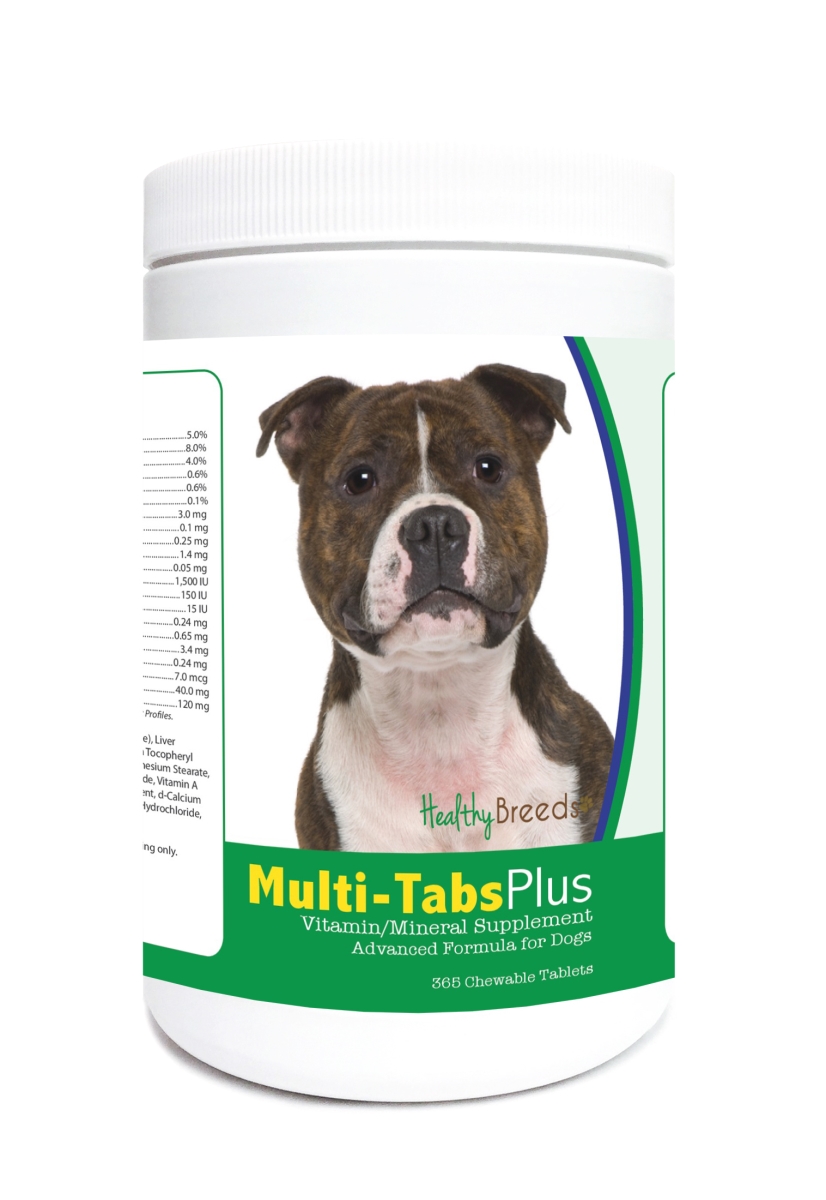 Picture of Healthy Breeds 840235122555 Staffordshire Bull Terrier Multi-Tabs Plus Chewable Tablets - 365 Count