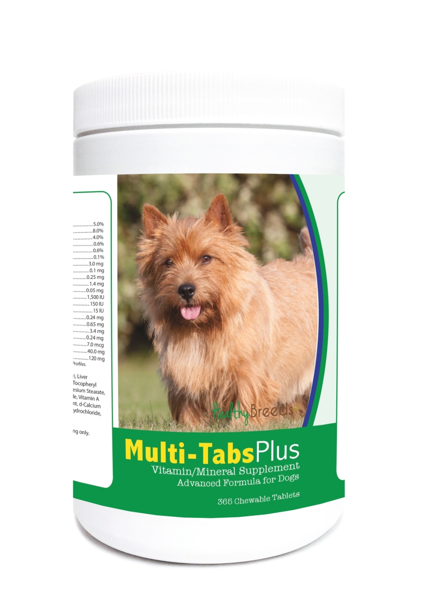 Picture of Healthy Breeds 840235123286 Norwich Terrier Multi-Tabs Plus Chewable Tablets - 365 Count