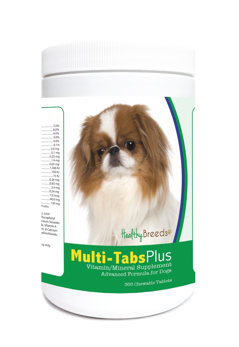 Picture of Healthy Breeds 840235123361 Japanese Chin Multi-Tabs Plus Chewable Tablets - 365 Count