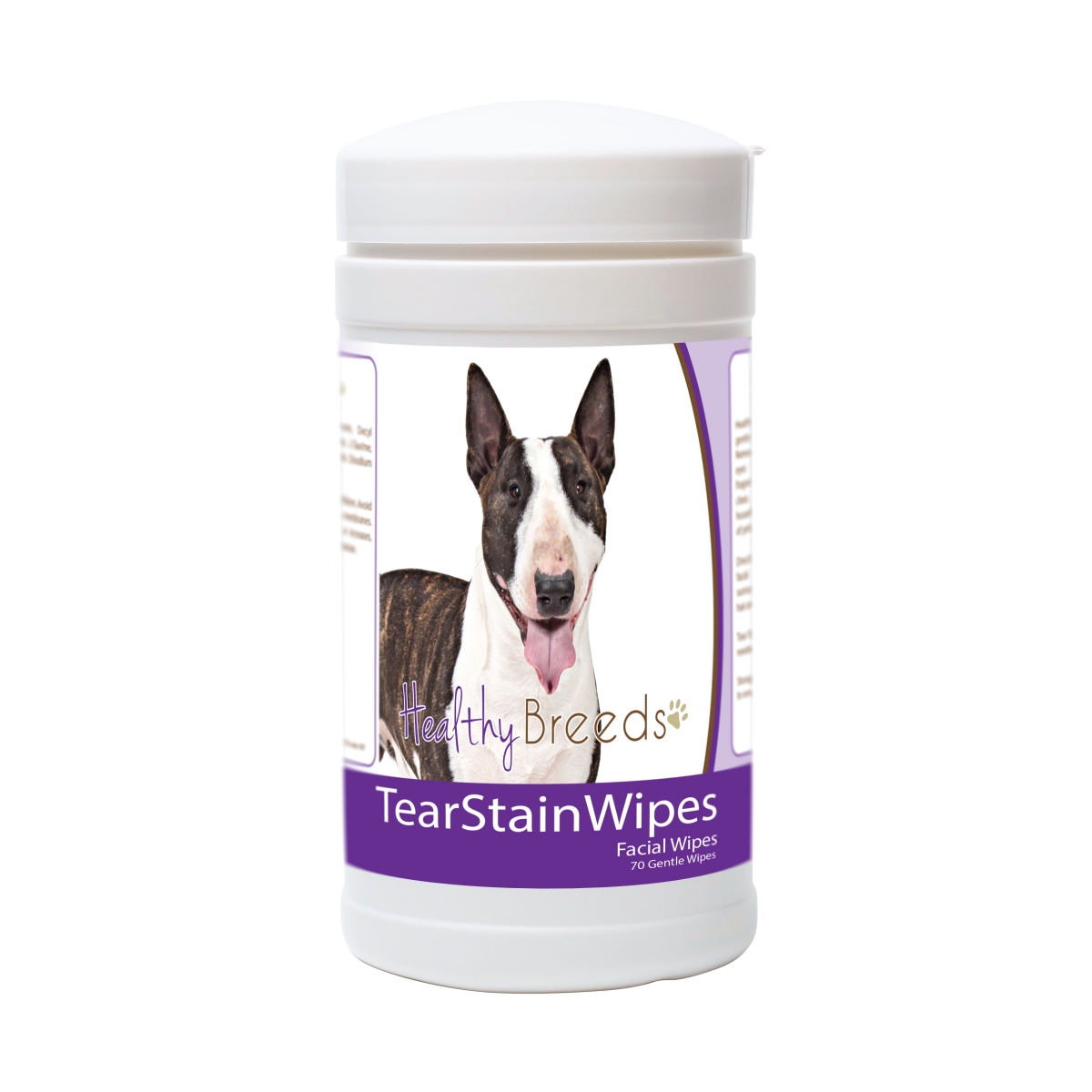 Picture of Healthy Breeds 840235176411 Miniature Bull Terrier Tear Stain Wipes - 70 Count