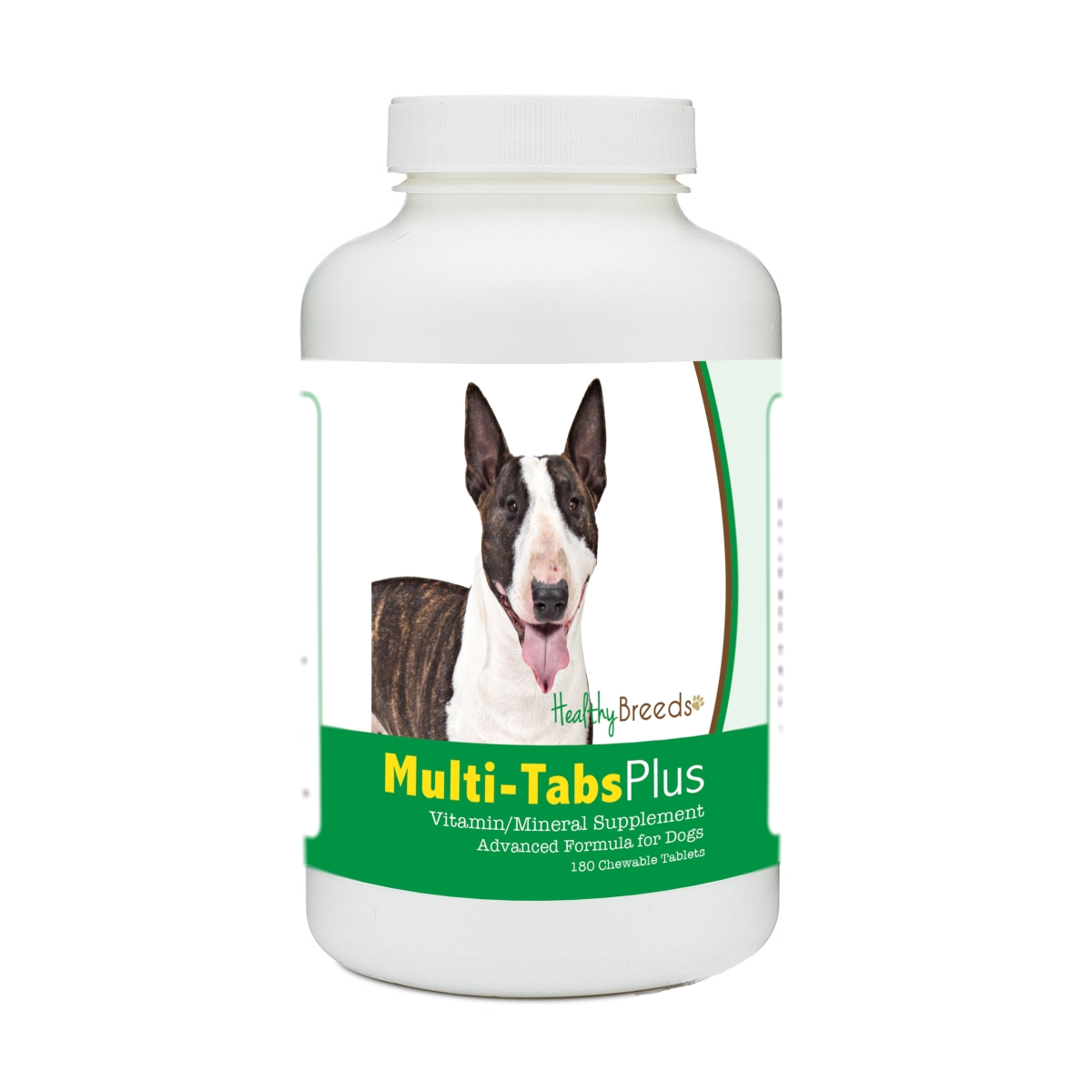 Picture of Healthy Breeds 840235176428 Miniature Bull Terrier Multi-Tabs Plus Chewable Tablets - 180 Count