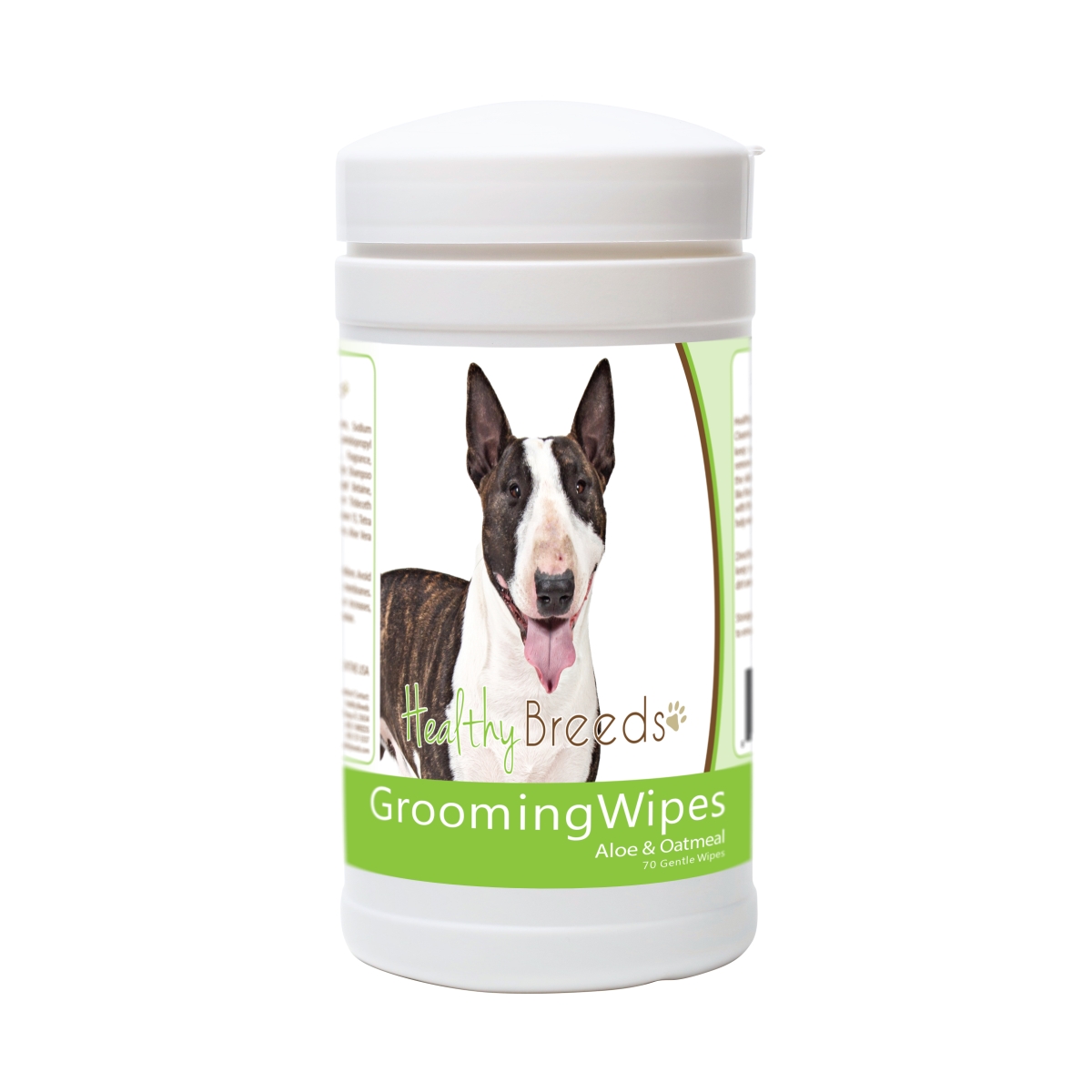 Picture of Healthy Breeds 840235176503 Miniature Bull Terrier Grooming Wipes - 70 Count