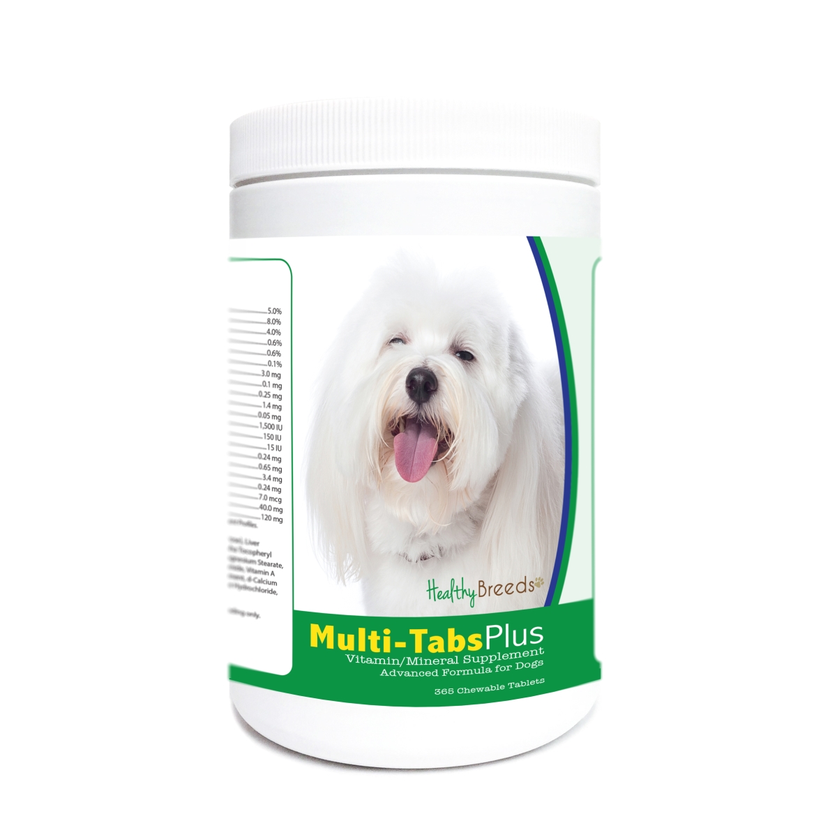 Picture of Healthy Breeds 840235176664 Coton de Tulear Multi-Tabs Plus Chewable Tablets - 365 Count