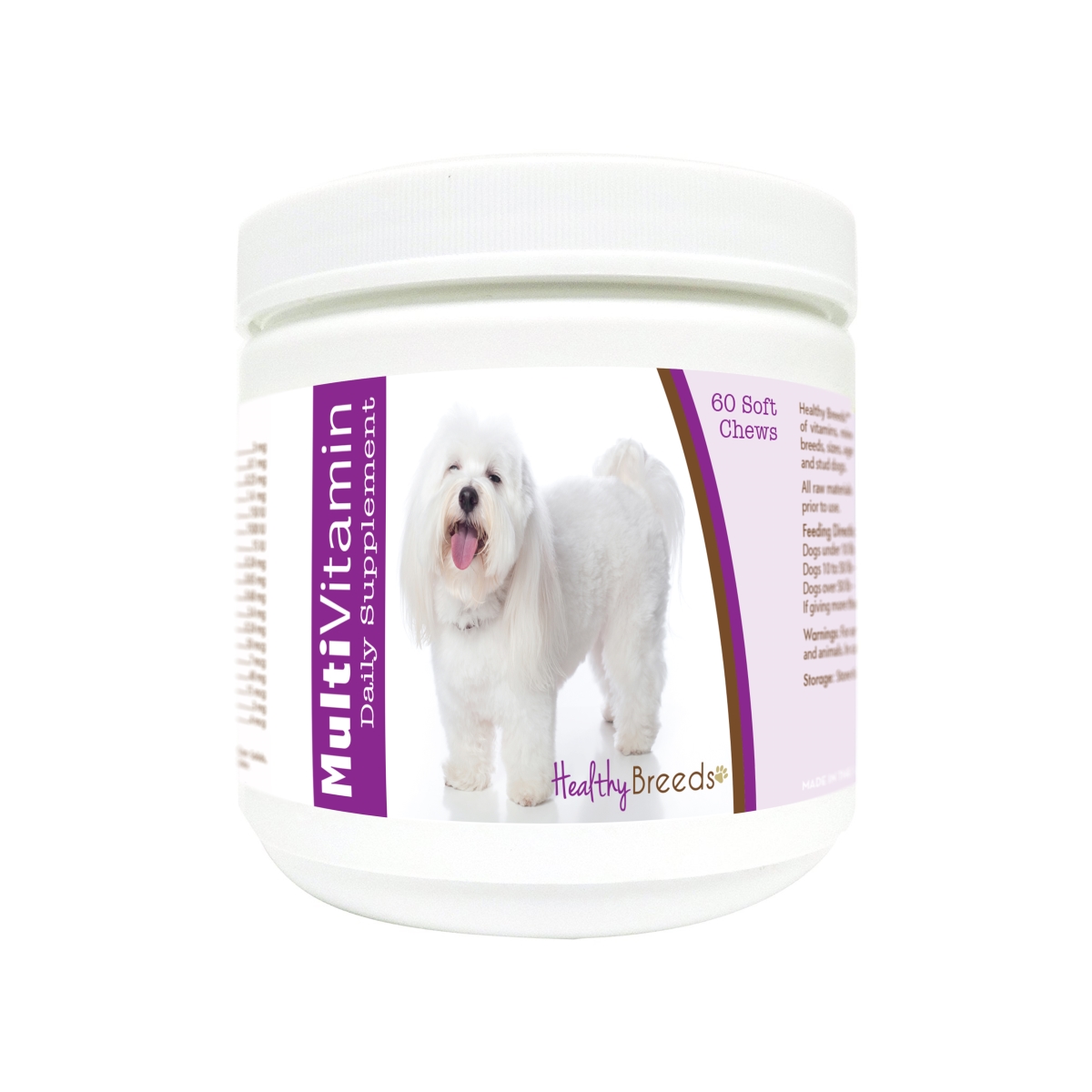 Picture of Healthy Breeds 840235176732 Coton de Tulear Multi-Vitamin Soft Chews - 60 Count