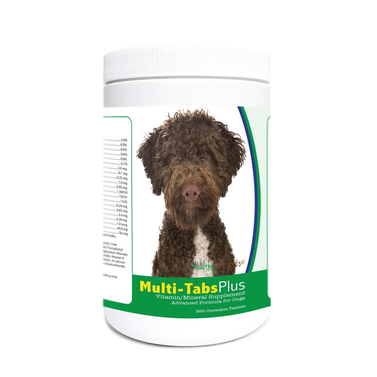 Picture of Healthy Breeds 840235176787 Lagotti Romagnoli Multi-Tabs Plus Chewable Tablets - 365 Count
