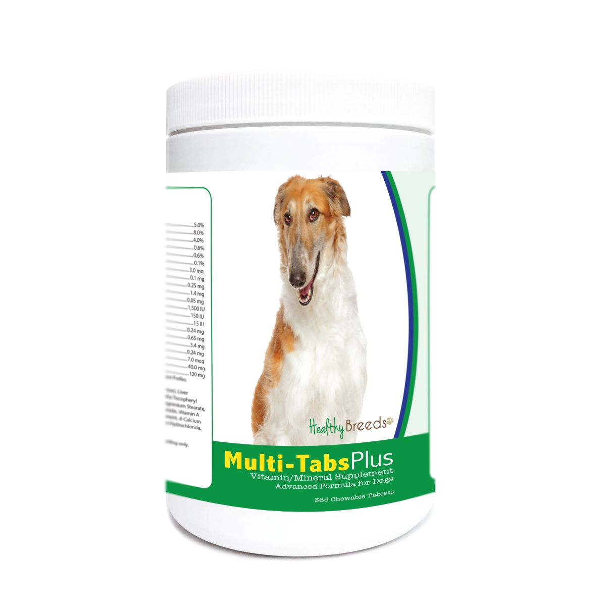 Picture of Healthy Breeds 840235176909 Borzois Multi-Tabs Plus Chewable Tablets - 365 Count