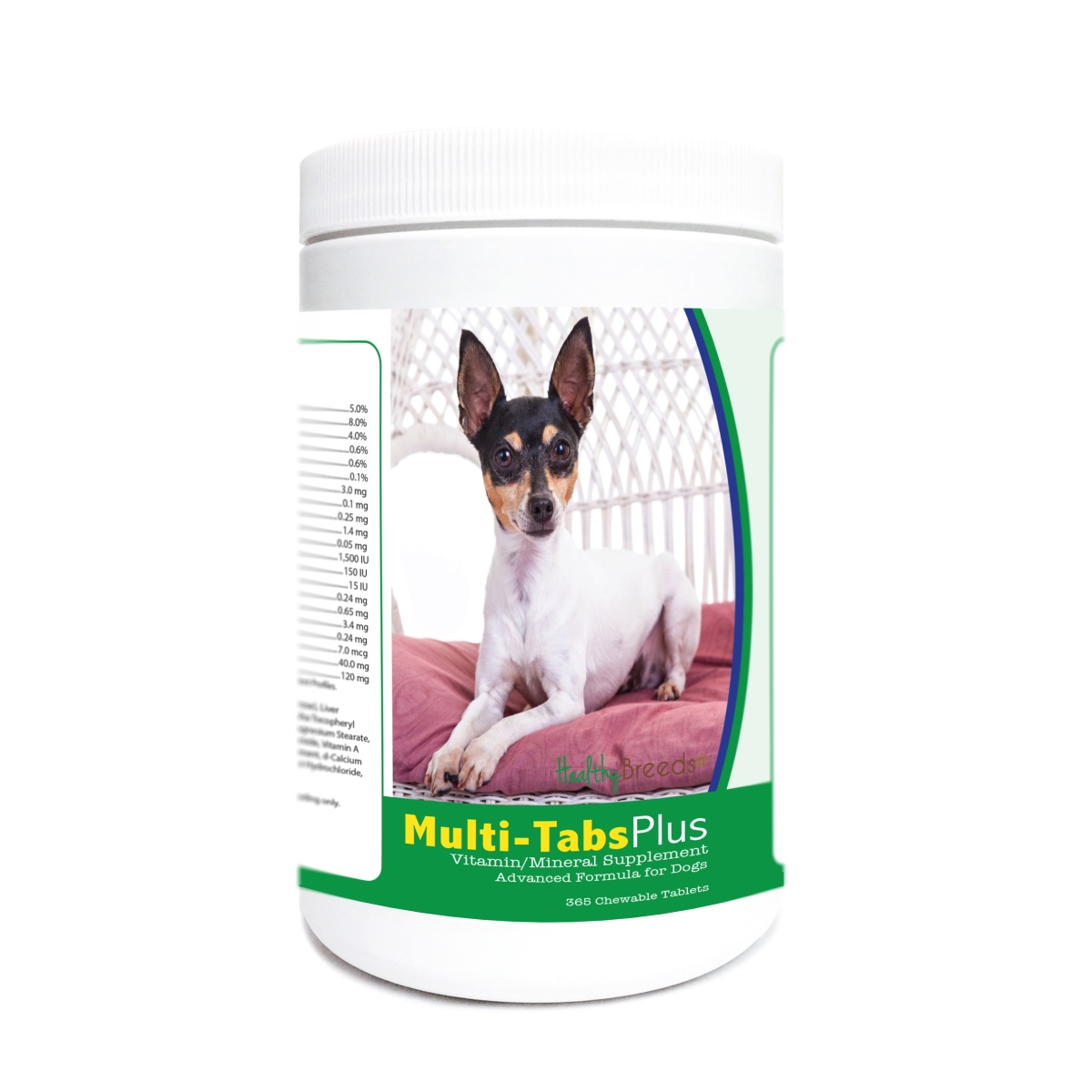 Picture of Healthy Breeds 840235177197 Toy Fox Terrier Multi-Tabs Plus Chewable Tablets - 365 Count
