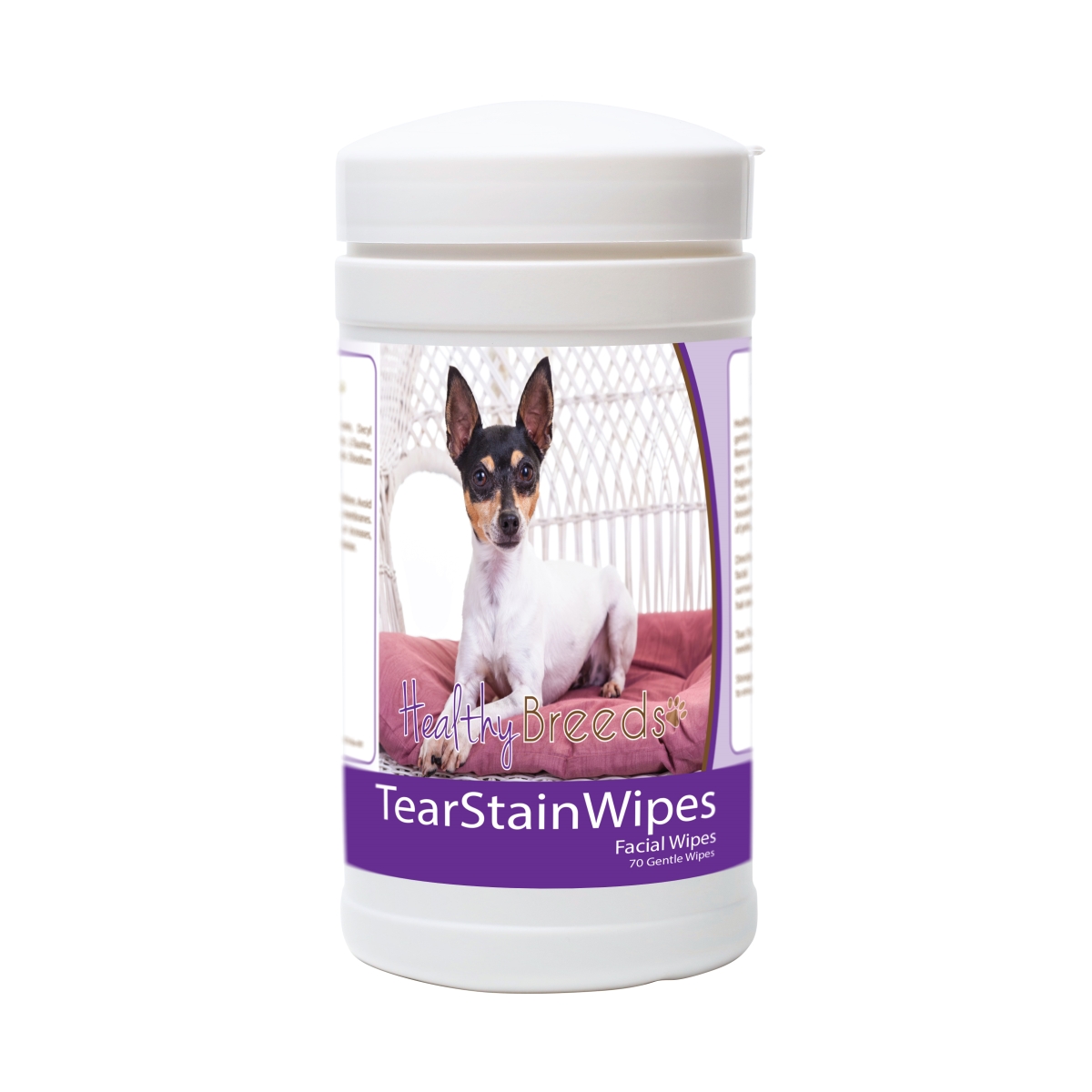 Picture of Healthy Breeds 840235177258 Toy Fox Terrier Tear Stain Wipes - 70 Count