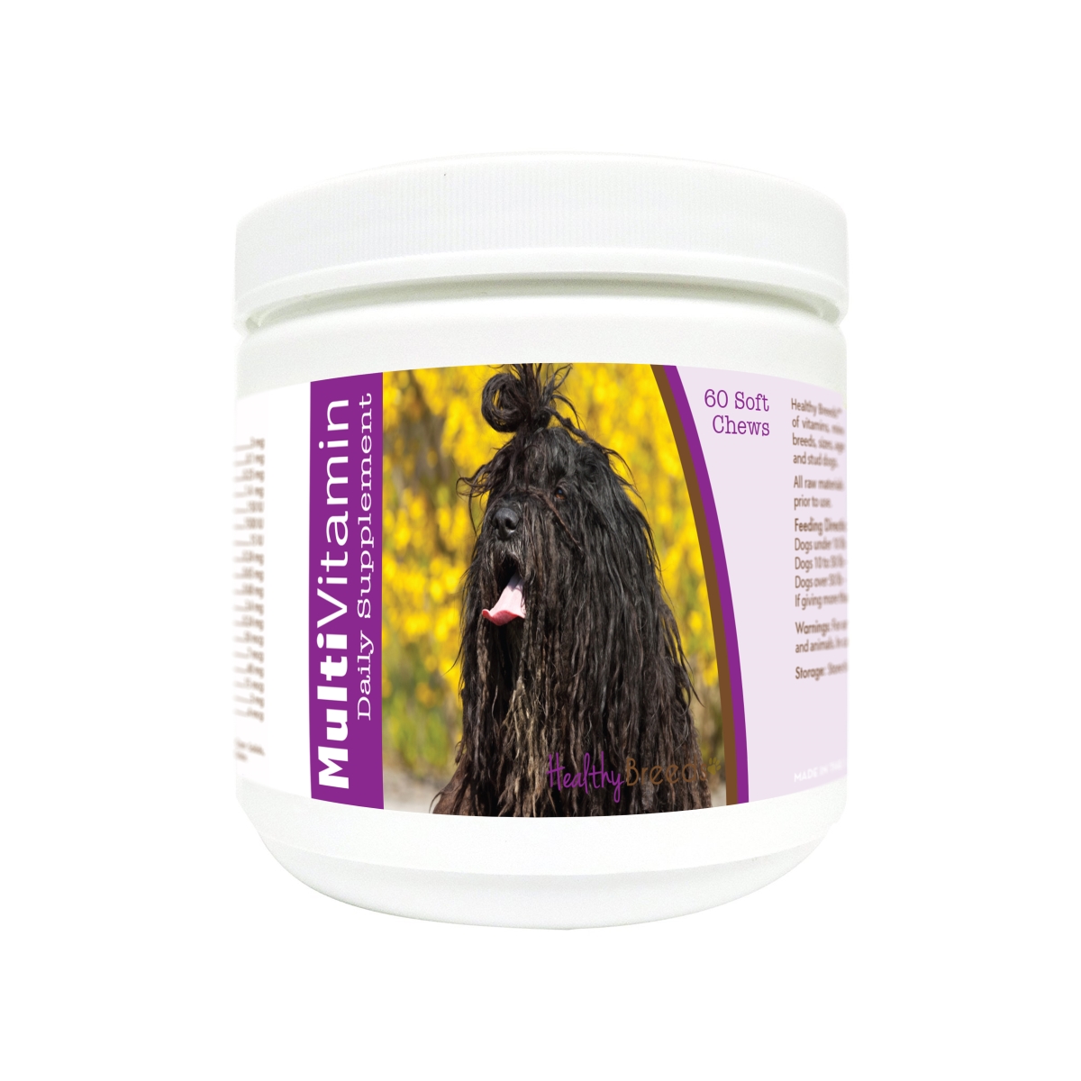 Picture of Healthy Breeds 840235177548 Bergamasco Multi-Vitamin Soft Chews - 60 Count