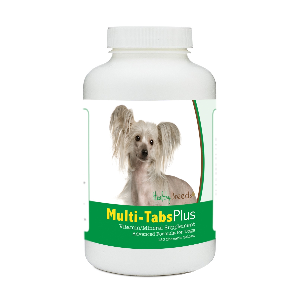 Picture of Healthy Breeds 840235140030 Chinese Crested Multi-Tabs Plus Chewable Tablets - 180 Count