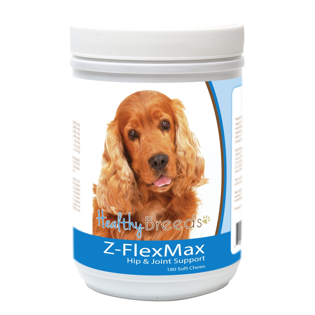 Picture of Healthy Breeds 840235155621 Cocker Spaniel Z-Flex Max Dog Hip & Joint Support - 180 Count