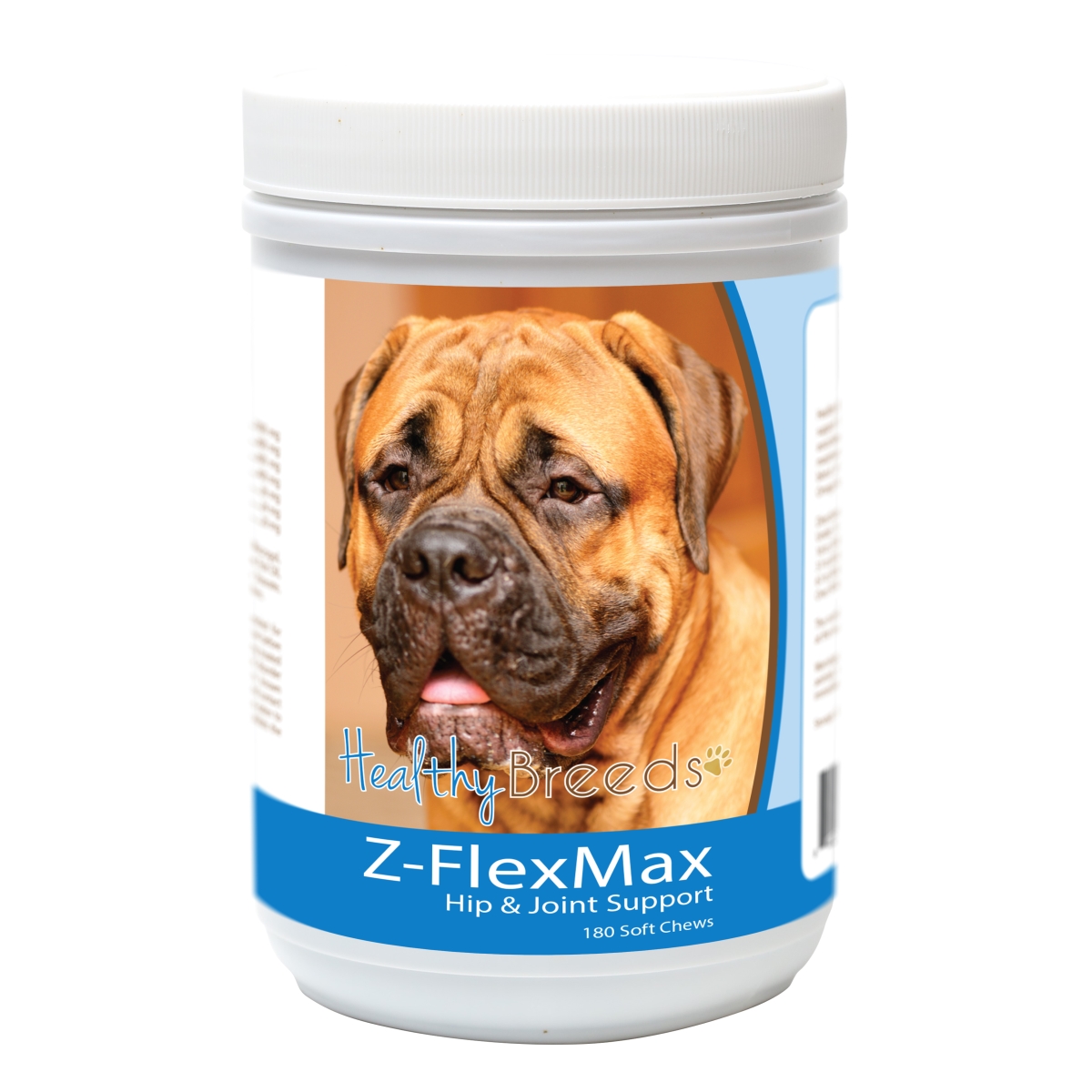Picture of Healthy Breeds 840235155683 Bullmastiff Z-Flex Max Dog Hip & Joint Support - 180 Count