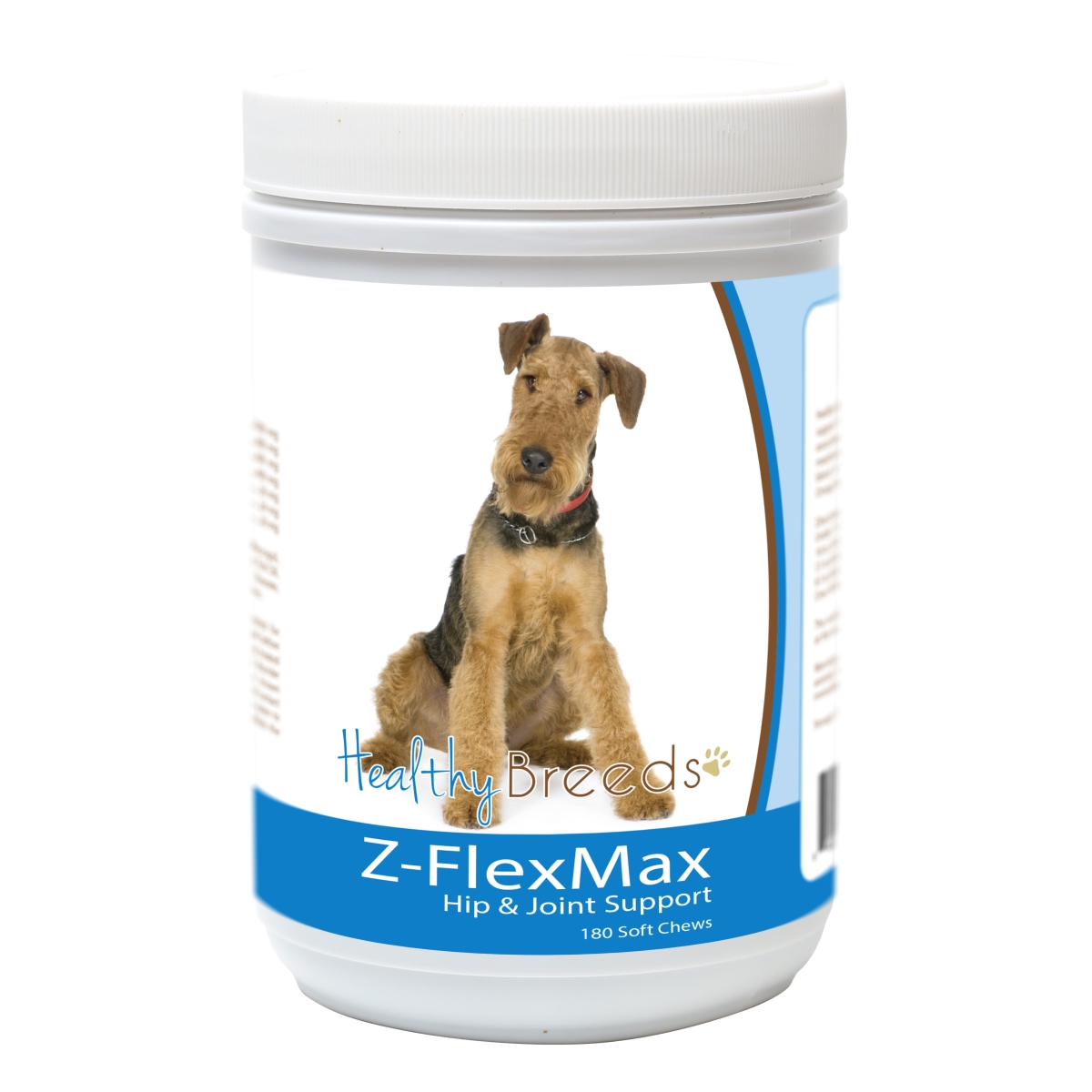 Picture of Healthy Breeds 840235155836 Airedale Terrier Z-Flex Max Dog Hip & Joint Support - 180 Count