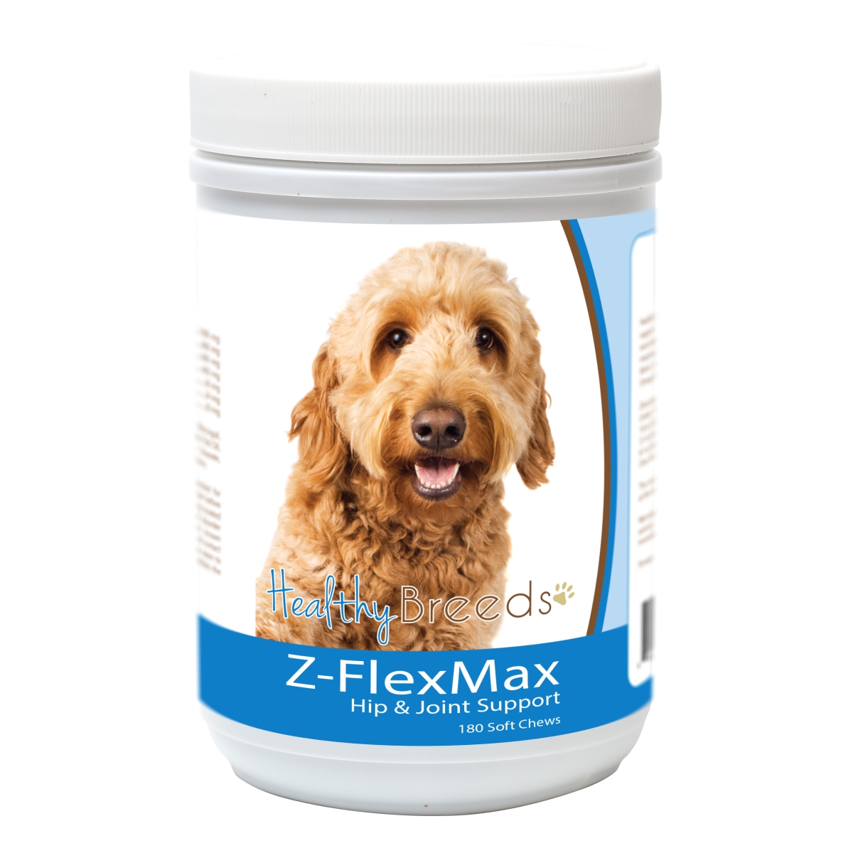 Picture of Healthy Breeds 840235155881 Goldendoodle Z-Flex Max Dog Hip & Joint Support - 180 Count
