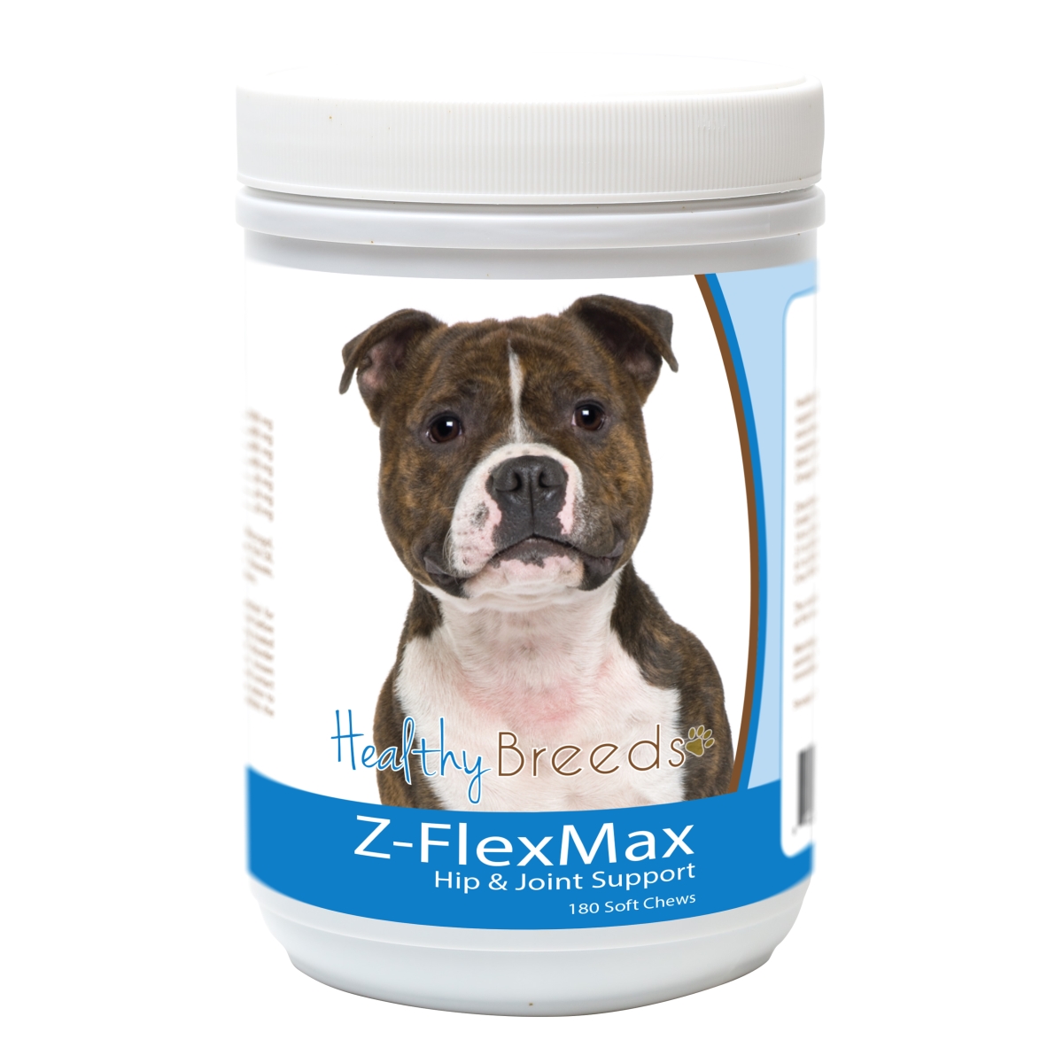 Picture of Healthy Breeds 840235155942 Staffordshire Bull Terrier Z-Flex Max Dog Hip & Joint Support - 180 Count