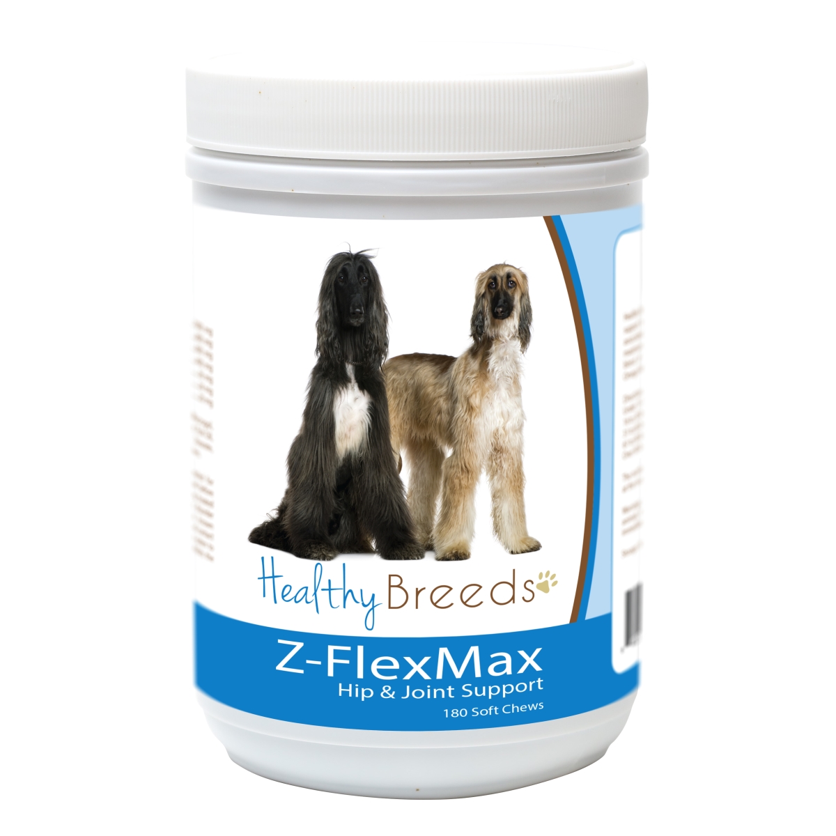 Picture of Healthy Breeds 840235155980 Afghan Hound Z-Flex Max Dog Hip & Joint Support - 180 Count