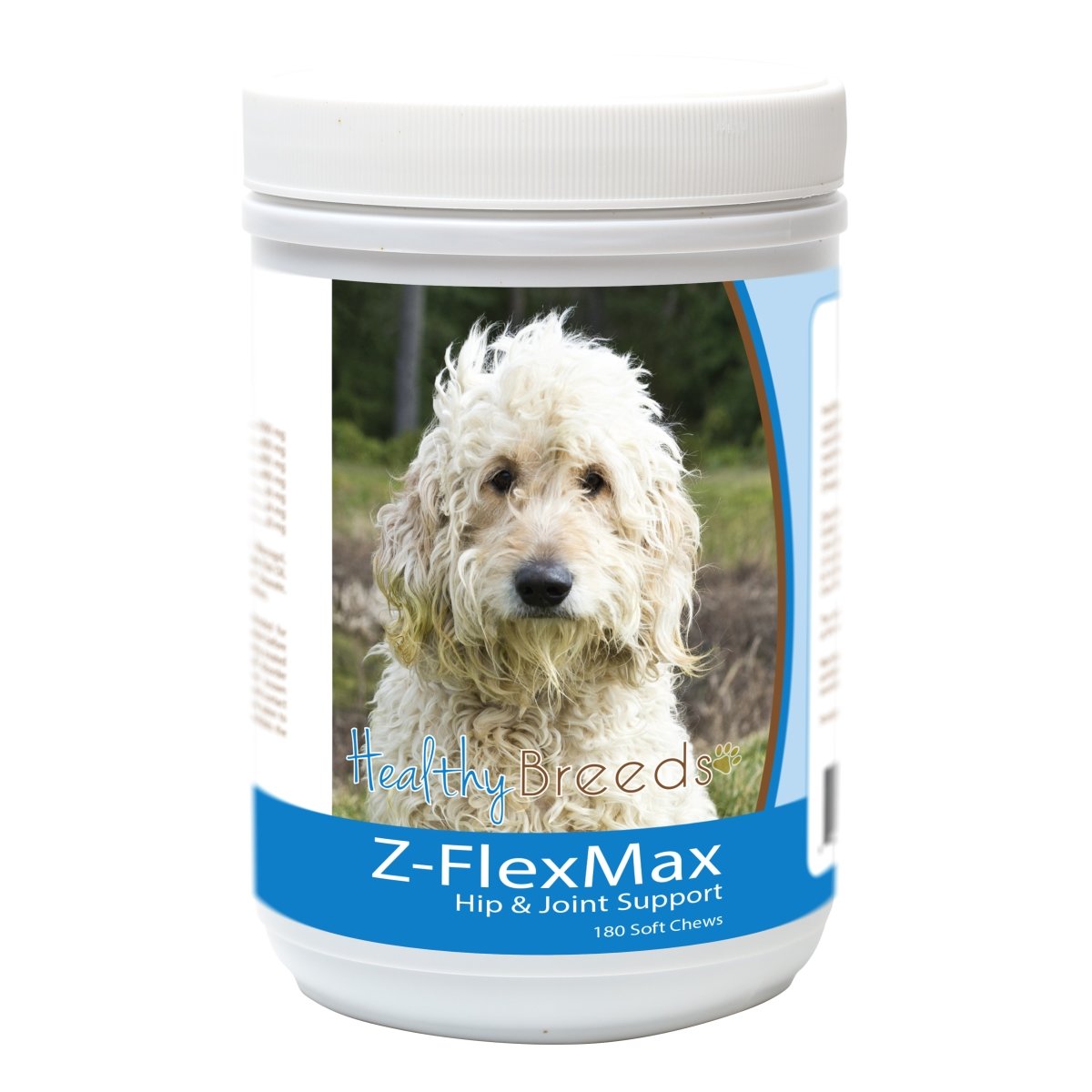 Picture of Healthy Breeds 840235156024 Goldendoodle Z-Flex Max Dog Hip & Joint Support - 180 Count