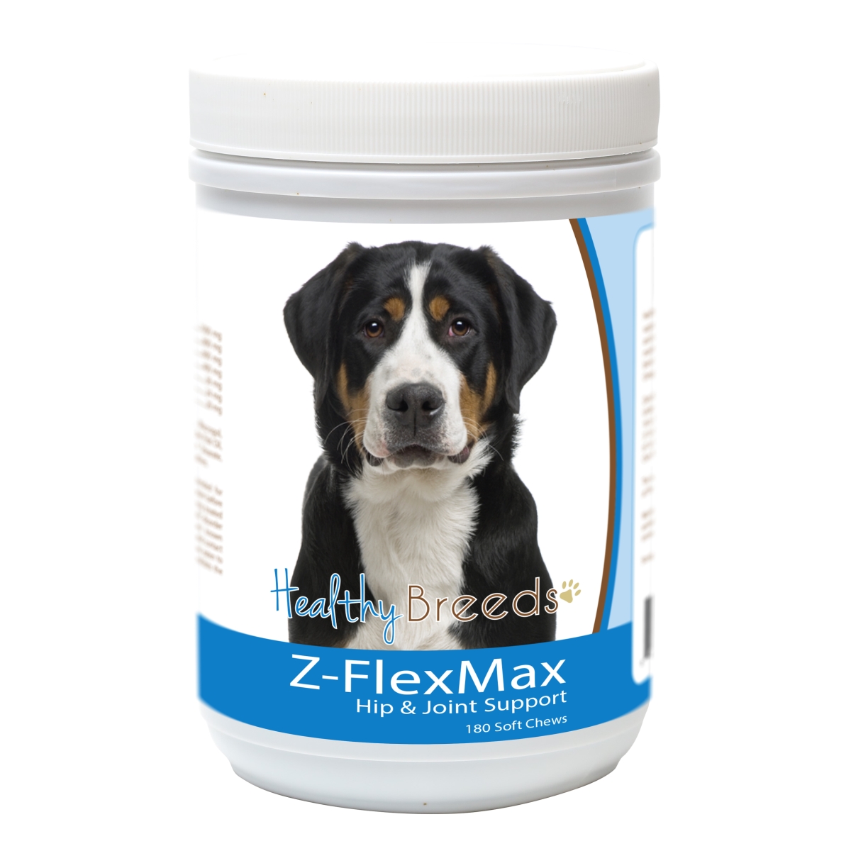 Picture of Healthy Breeds 840235156178 Greater Swiss Mountain Dog Z-Flex Max Dog Hip & Joint Support - 180 Count