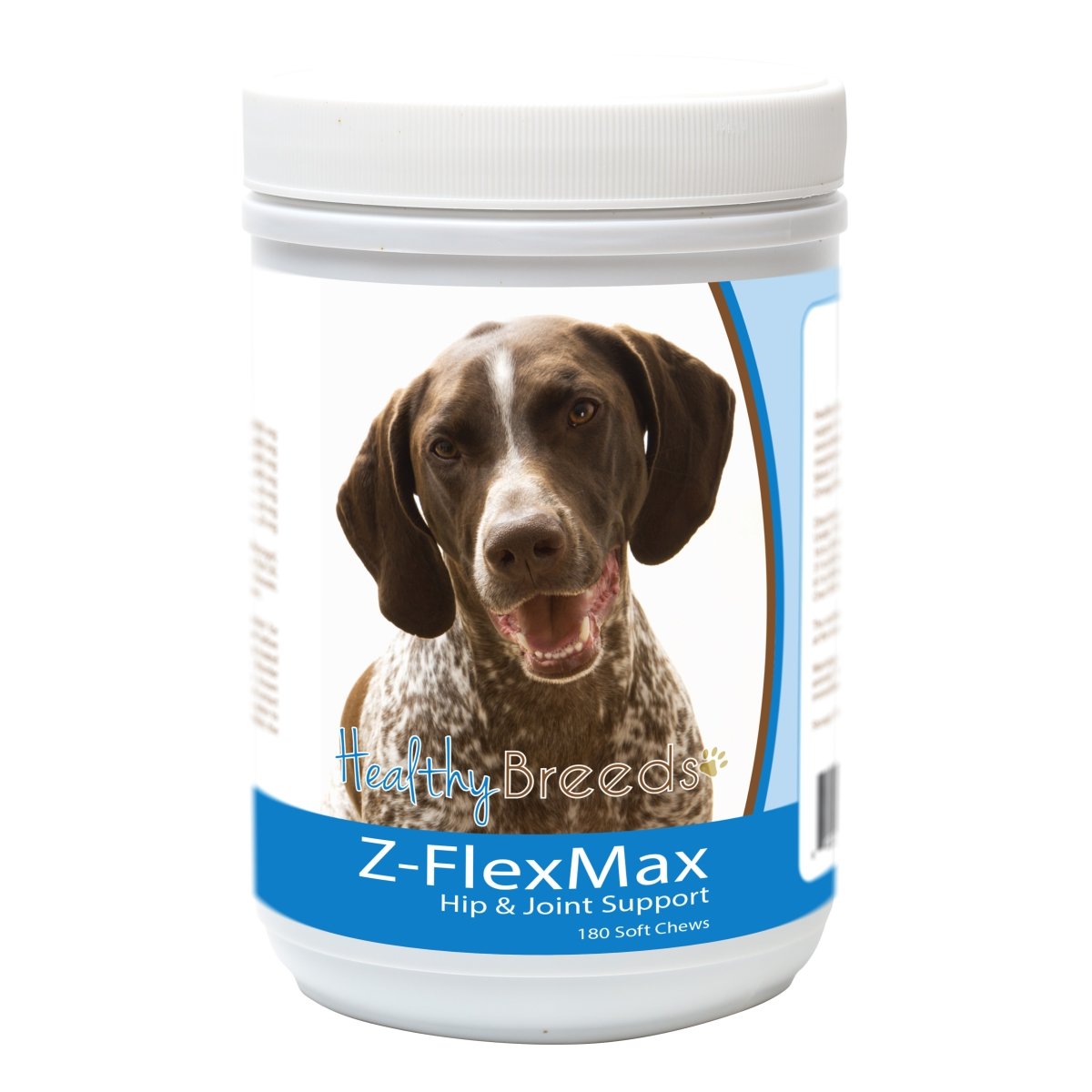 Picture of Healthy Breeds 840235156321 German Shorthaired Pointer Z-Flex Max Dog Hip & Joint Support - 180 Count