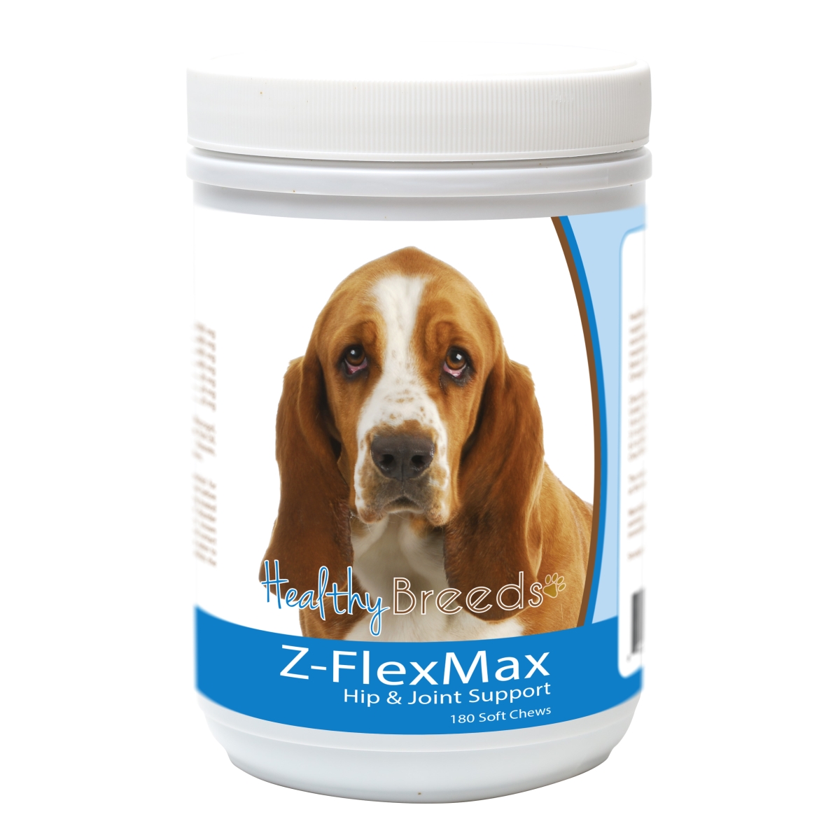 Picture of Healthy Breeds 840235156390 Basset Hound Z-Flex Max Dog Hip & Joint Support - 180 Count