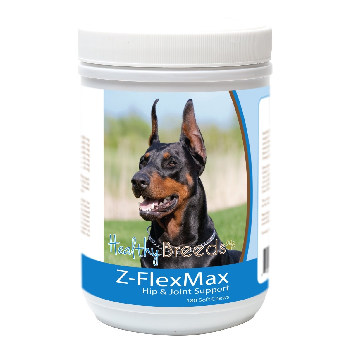 Picture of Healthy Breeds 840235156406 Doberman Pinscher Z-Flex Max Dog Hip & Joint Support - 180 Count
